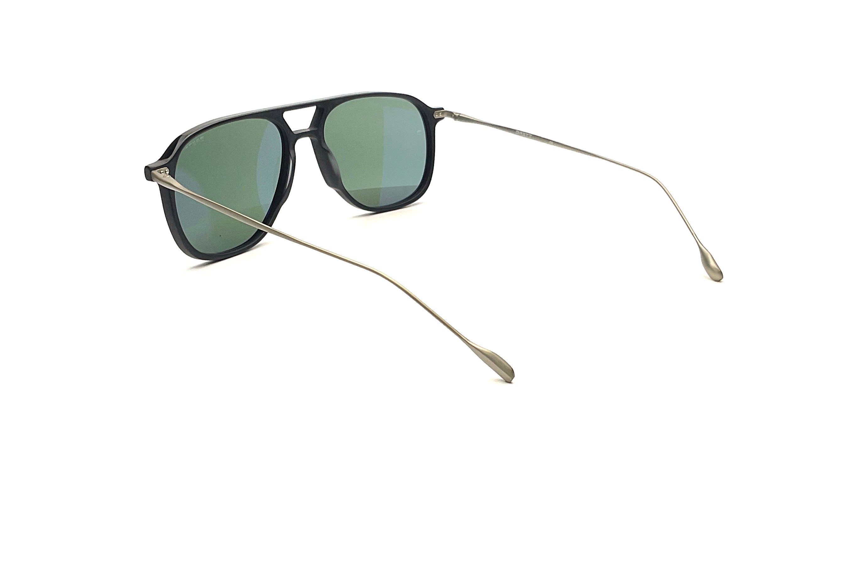 BRETT Polarized Sunglasses for Men & Women - Classic Brown Frame with Black/Silver Lenses - UV Protection, Lightweight & Comfortable for Driving, Beach, Outdoor Activities
