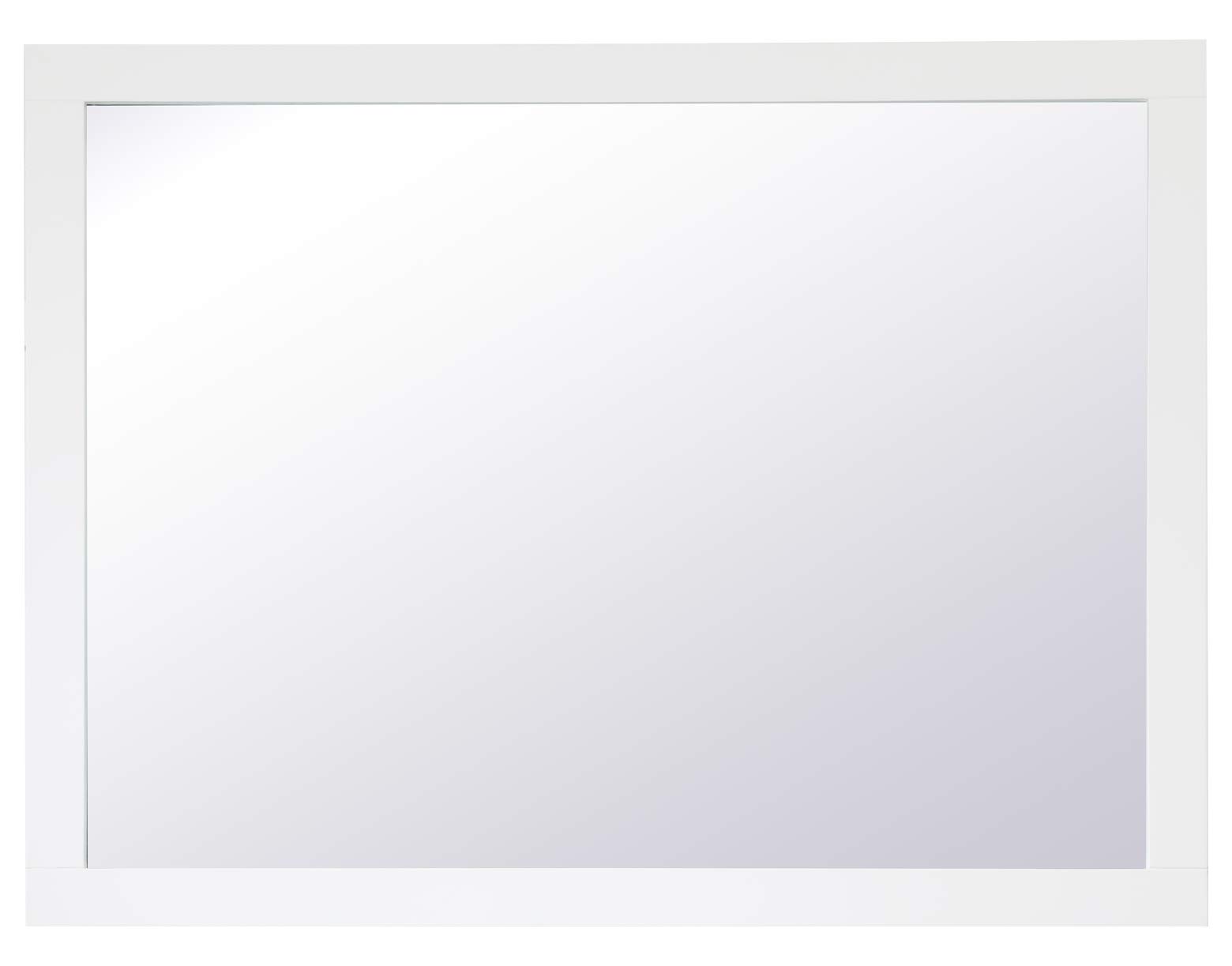 48 Inch White Aqua Rectangle Vanity Mirror - Perfect for Bathroom, Bedroom & Makeup Station with LED Lighting