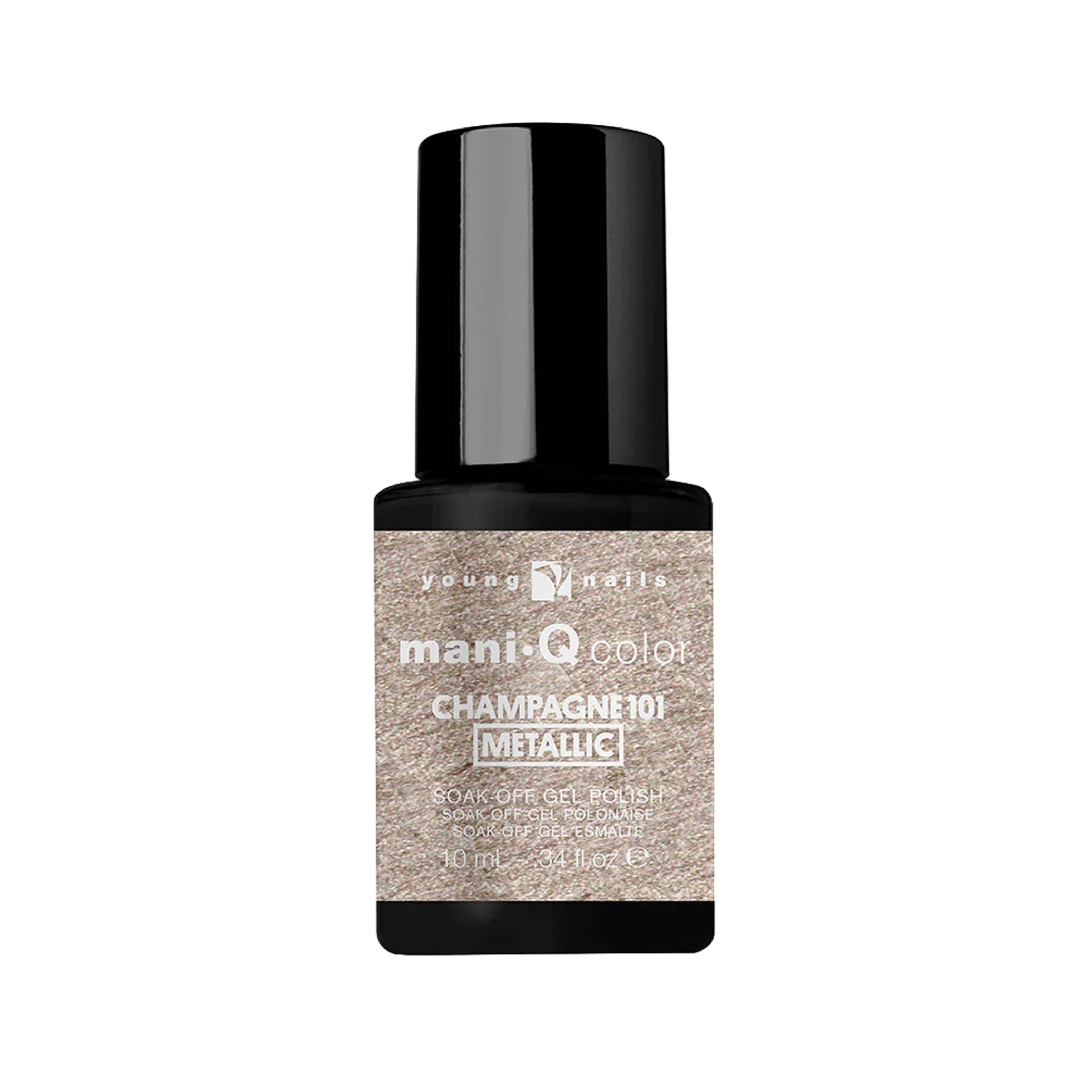 Young Nails Mani-Q Gel Polish - Long-Lasting Color Gel for Natural & Artificial Nails | LED/UV Cured, Soak Off Formula (0.34 fl oz) - Perfect for Salon Quality Manicures at Home & Professional Nail Art