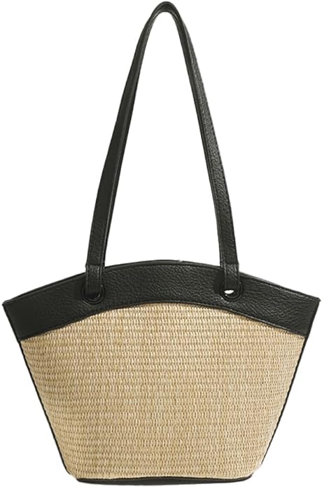 Eco-Friendly Straw Tote Bag for Women - Handmade Woven Beach Shoulder Bag - Summer Hobo Purse for Vacation, Picnic & Shopping | Perfect for Beach Outings, Farmers Market & Casual Day Trips