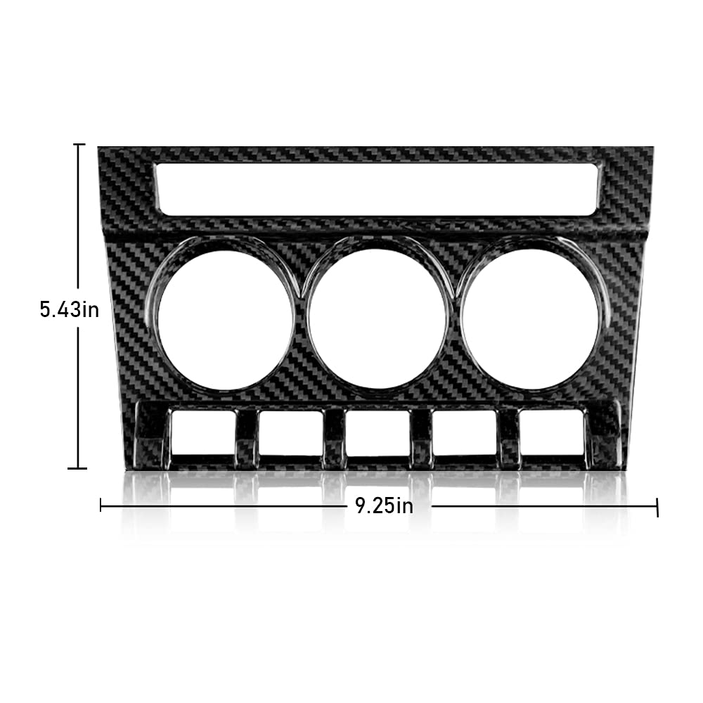 Carbon Fiber Center Console Cover for Subaru BRZ & Toyota 86 (2013-2020) - AC Vent & Switch Panel Protector, Black - Upgrade Interior & Prevent Scratches
