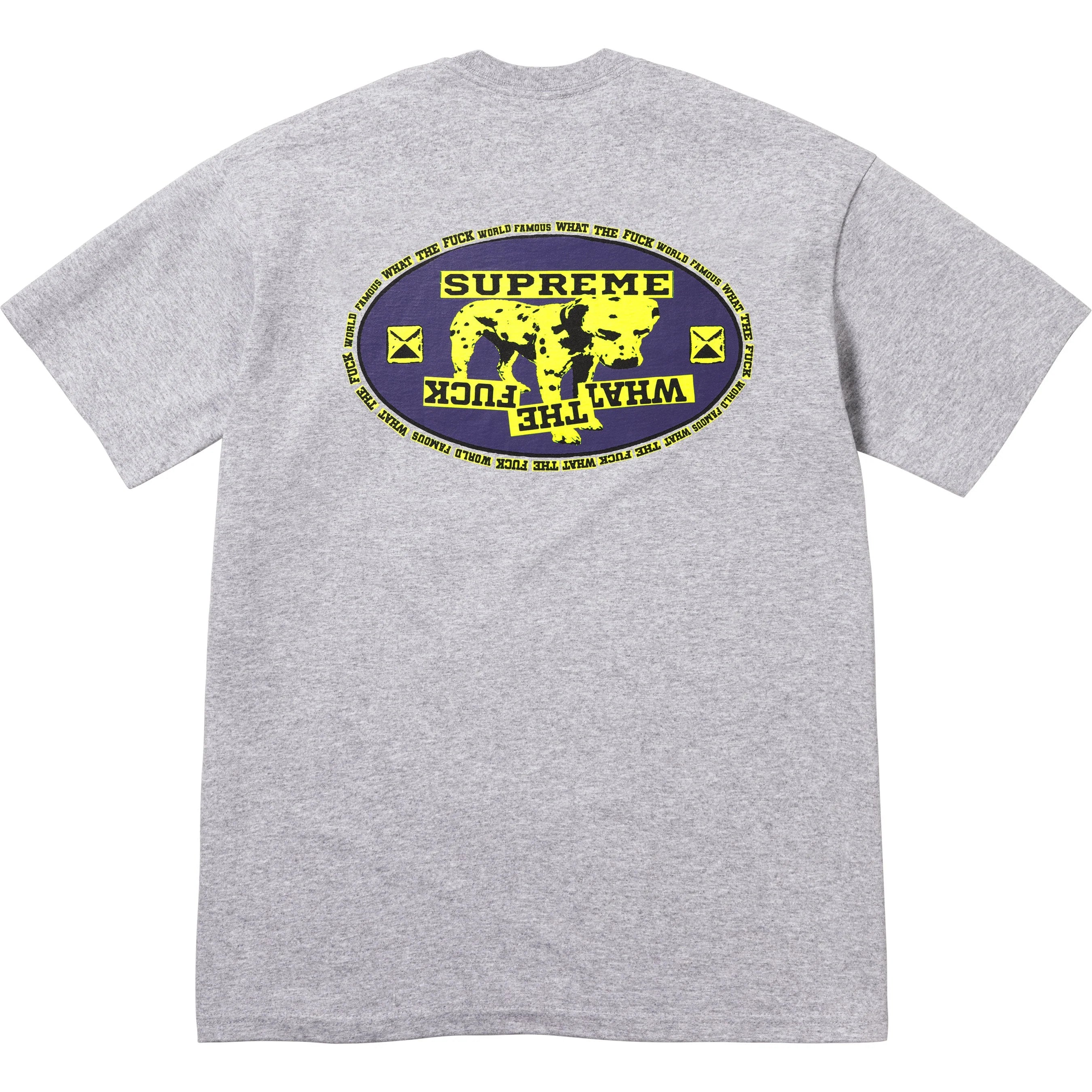 Supreme Dalmatian Graphic T-Shirt for Men & Women - Soft Heather Grey Cotton Tee - Trendy Streetwear Fashion for Casual Outfits & Daily Wear