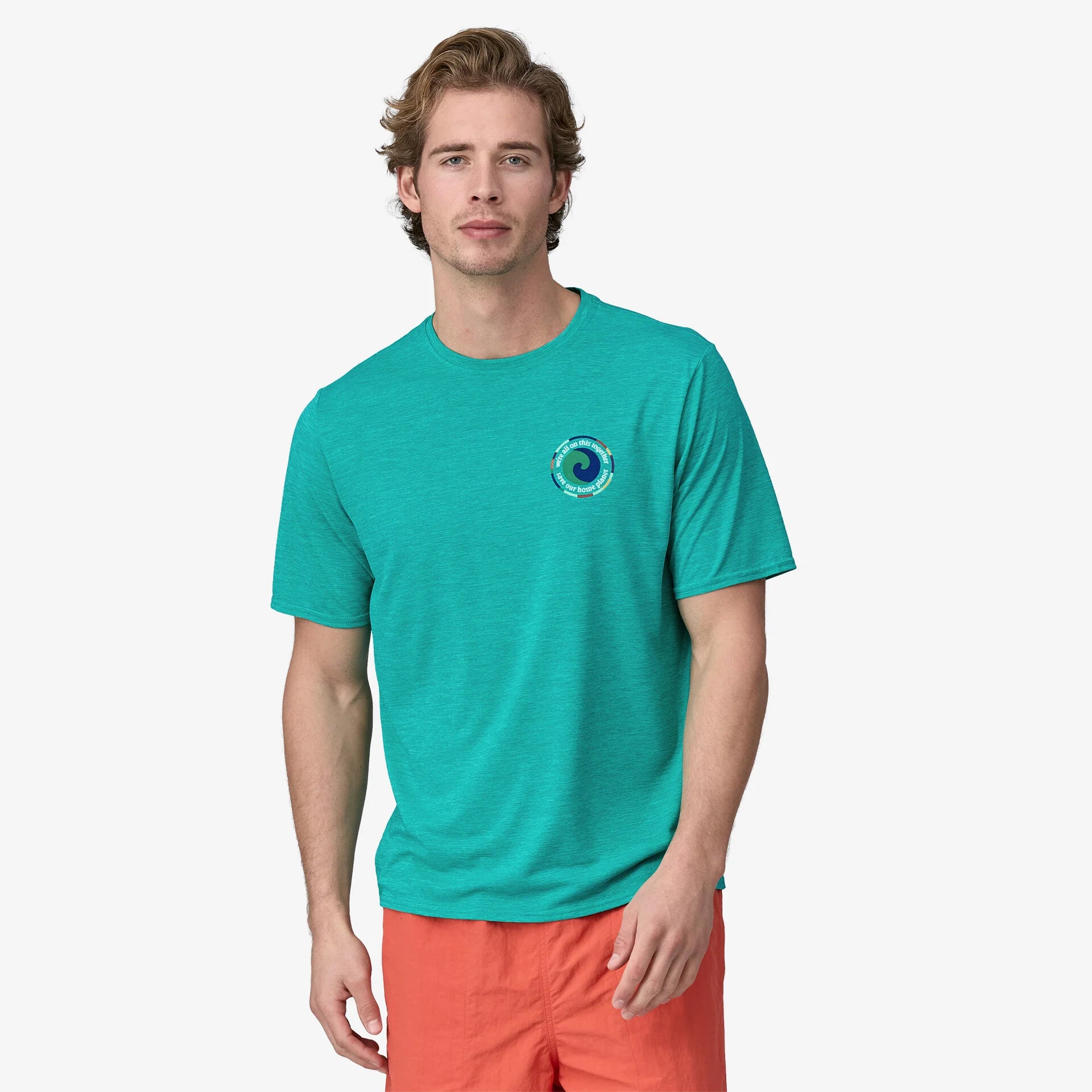 Men's Capilene® Cool Daily Graphic T-Shirt - Moisture Wicking & Breathable Activewear for Hiking, Running & Outdoor Adventures