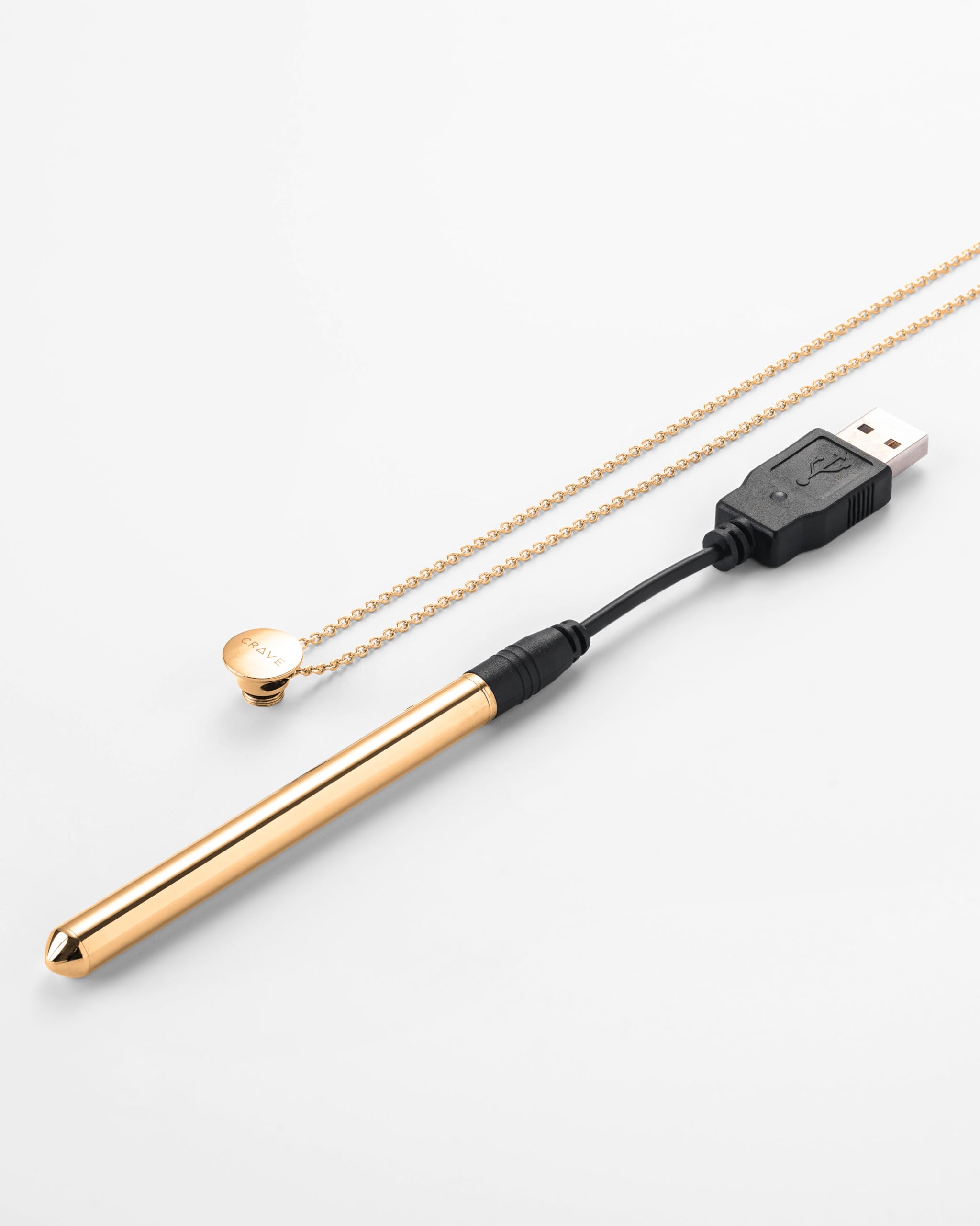 Crave Vesper 2 Original Vibrator Necklace | Wearable Sex Toy & Discreet Vibrating Jewelry for Women & Men | Luxury Adult Accessories for Couples Play, Date Nights & Sensual Exploration