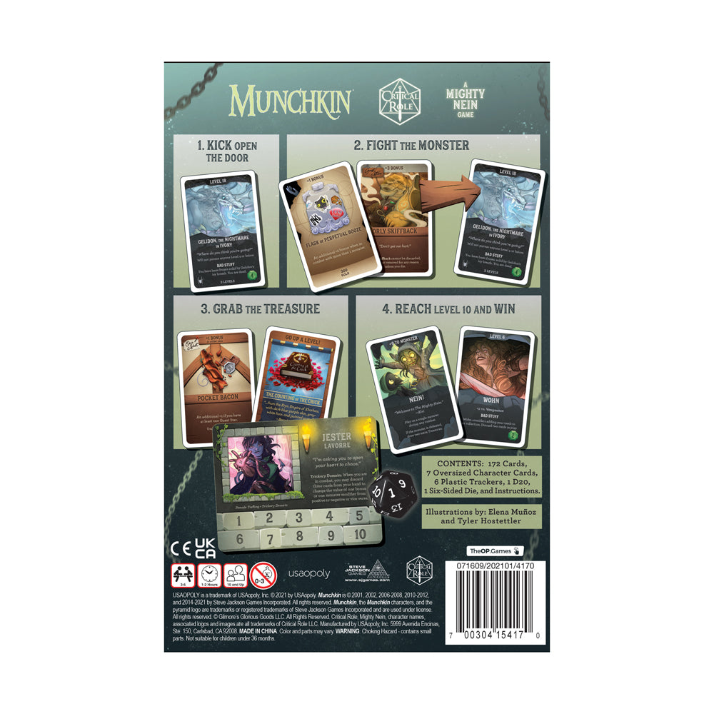 Critical Role Munchkin Card Game Collector's Edition - Fun Fantasy RPG Adventure Game for Adults & Teens - Perfect for Game Nights, Parties & Gifts