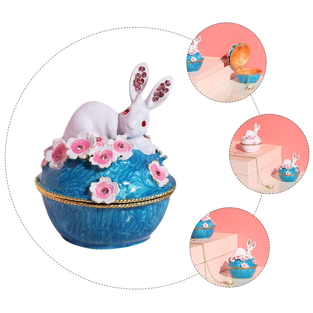 1pc Elegant Alloy Jewelry Box - Portable Ring Storage Case for Travel & Desk Organization | Perfect for Gifts, Wedding Rings, and Jewelry Display