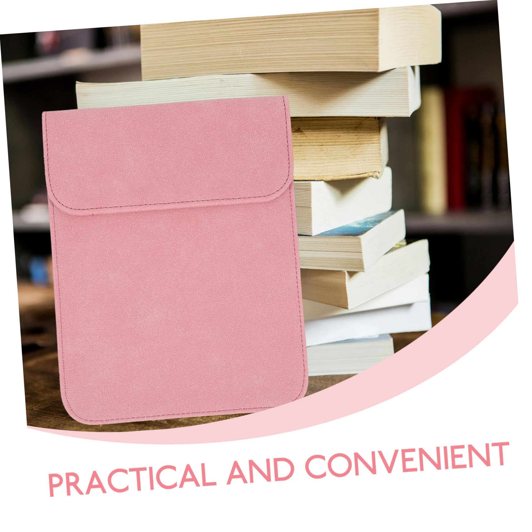 Uonlytech 5-Pack PU Leather Protective Case for Kindle E-Reader & Electronic Books - Pink | Waterproof Cover for Reading, Travel & Daily Use