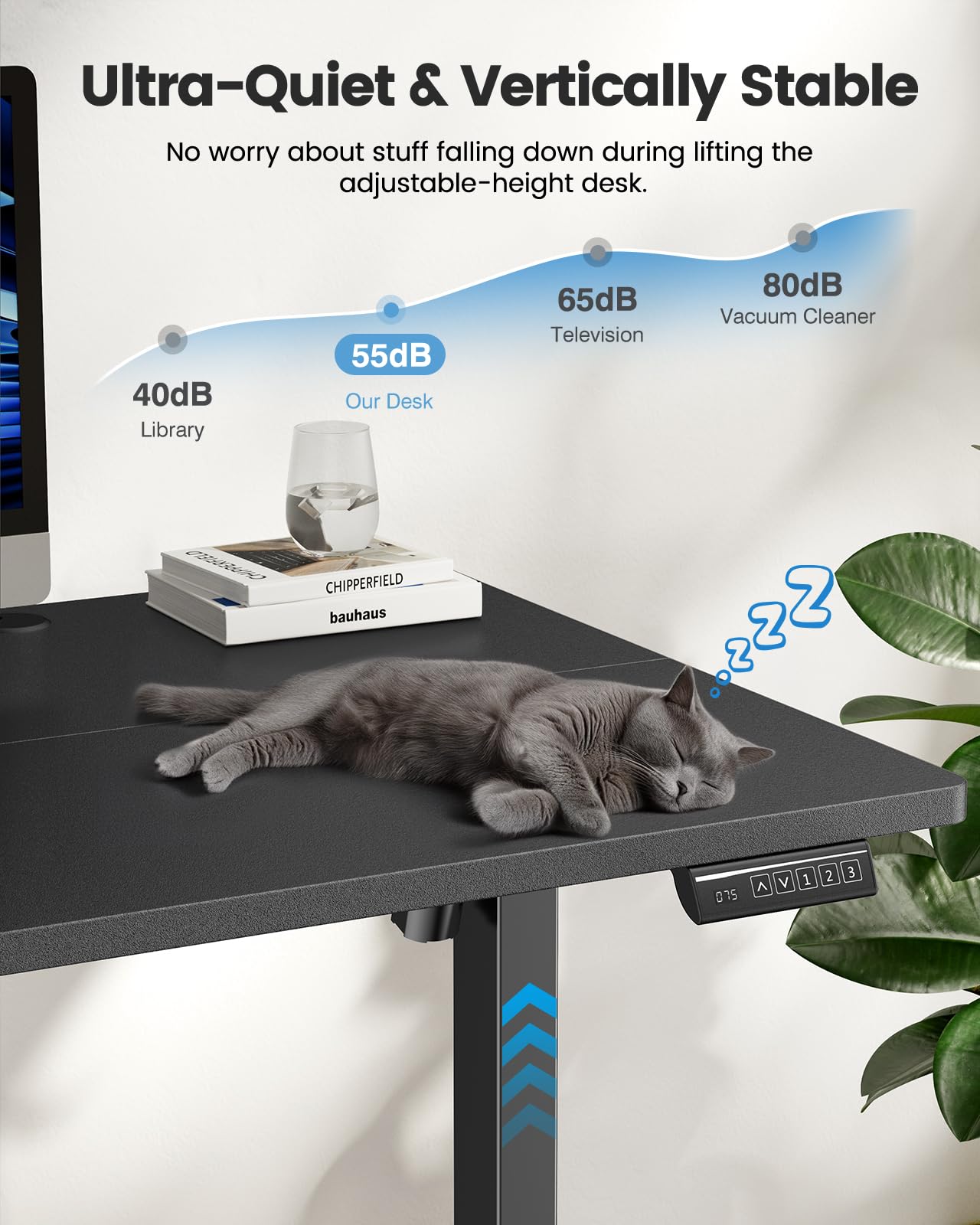 Electric Height Adjustable Standing Desk 48