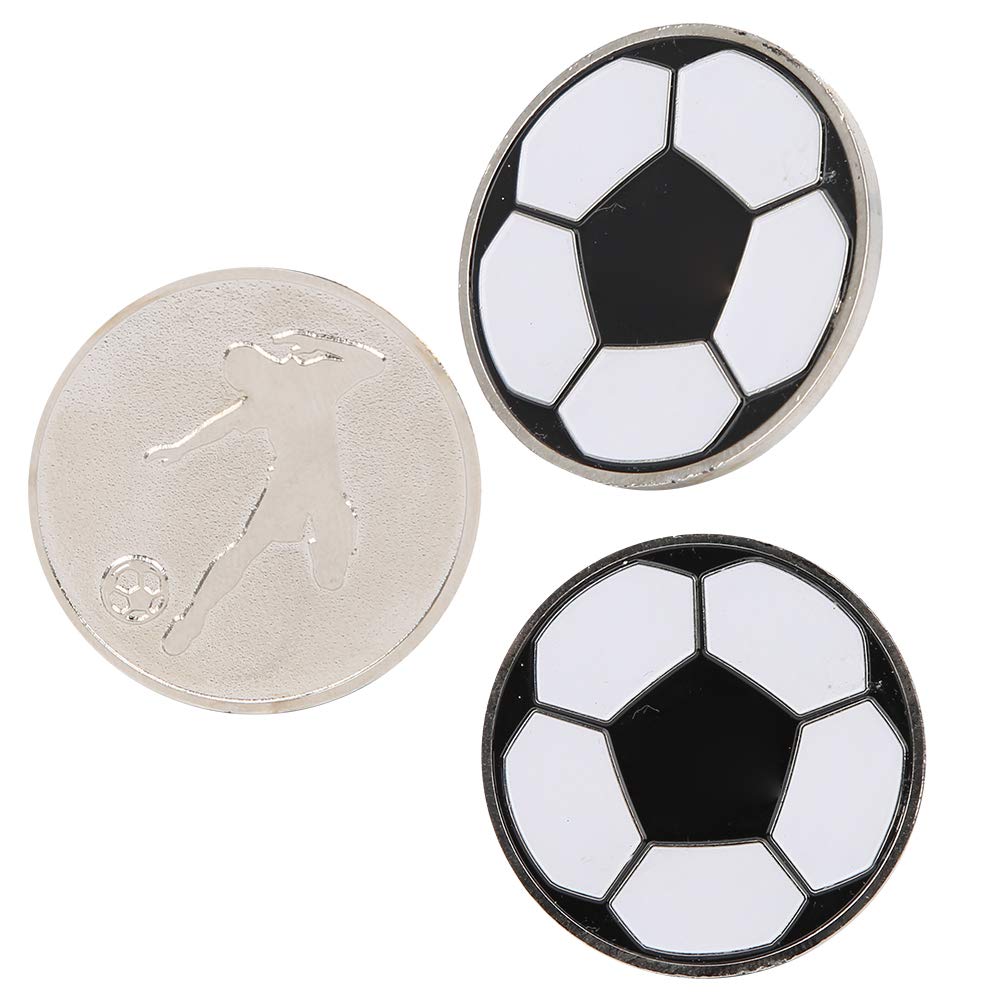 3Pcs Soccer Flip Coin Set - Referee Toss Coin for Football Games, Training & Outdoor Sports - Durable Soccer Supplies for Side Selection & Match Decisions (Perfect for Coaches, Referees & Players)