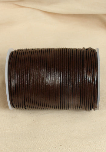 Premium 2mm Brown Leather Cord for Jewelry Making - 25 Meters (82 Feet) - DIY Bracelets, Necklaces, Macrame & Craft Projects - Soft & Durable Leather String for Beading, Wrapping & Handmade Accessories