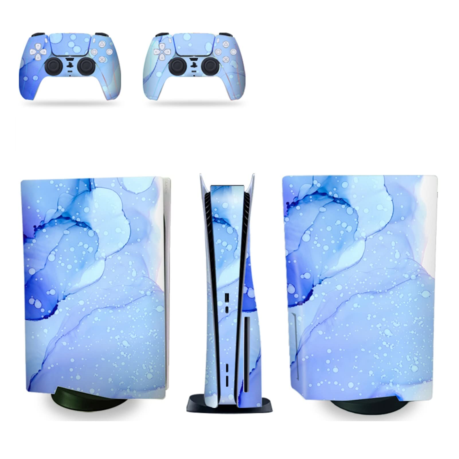 Anime Console Vinyl Skin Decal for PS5 Disk Edition - Scratch-Resistant Protection Cover for 2 Controllers, Bubble-Free Application (41632) - Perfect for Gaming Setups & Anime-Themed Rooms