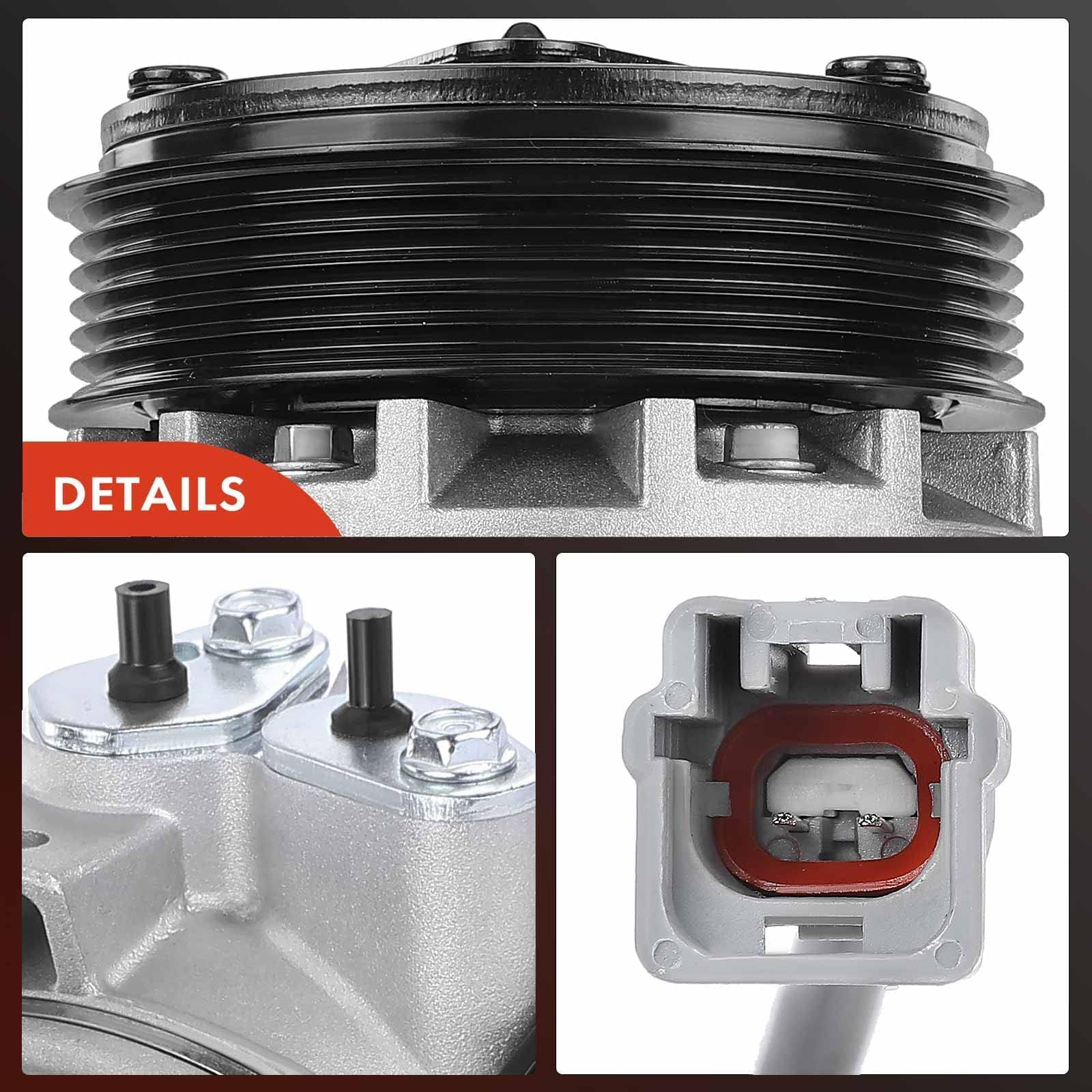 Premium AC Compressor with Clutch for 2013-2019 Nissan Sentra 1.8L - High Performance Replacement Part for Smooth Cooling in Summer Driving