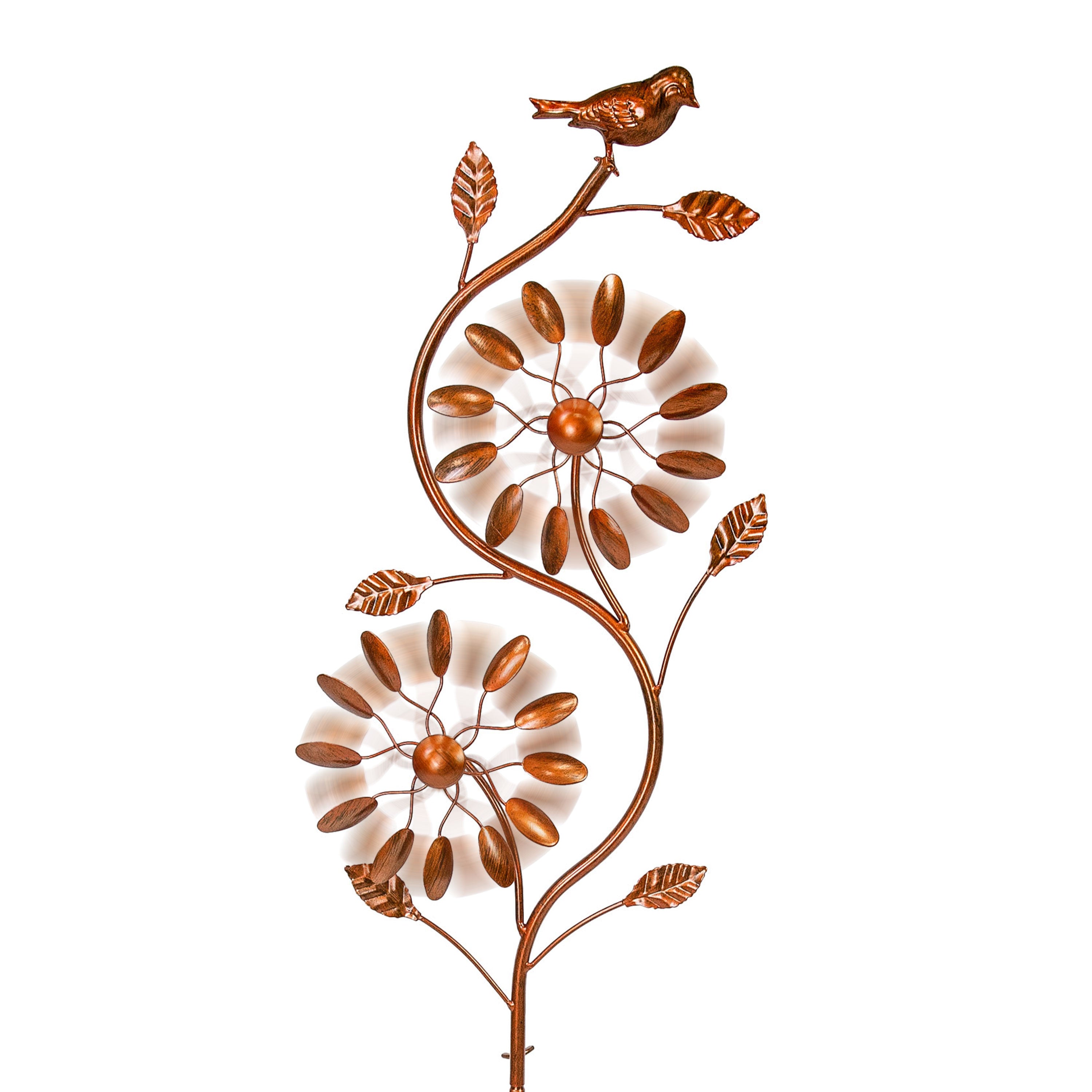Sunnydaze Twirling Twigs Metal Wind Spinner - 48 Inch Outdoor Garden Decor, Windmill Spinner for Yard, Patio, Lawn - Durable Weather-Resistant Metal Wind Spinner for Home & Garden Decoration