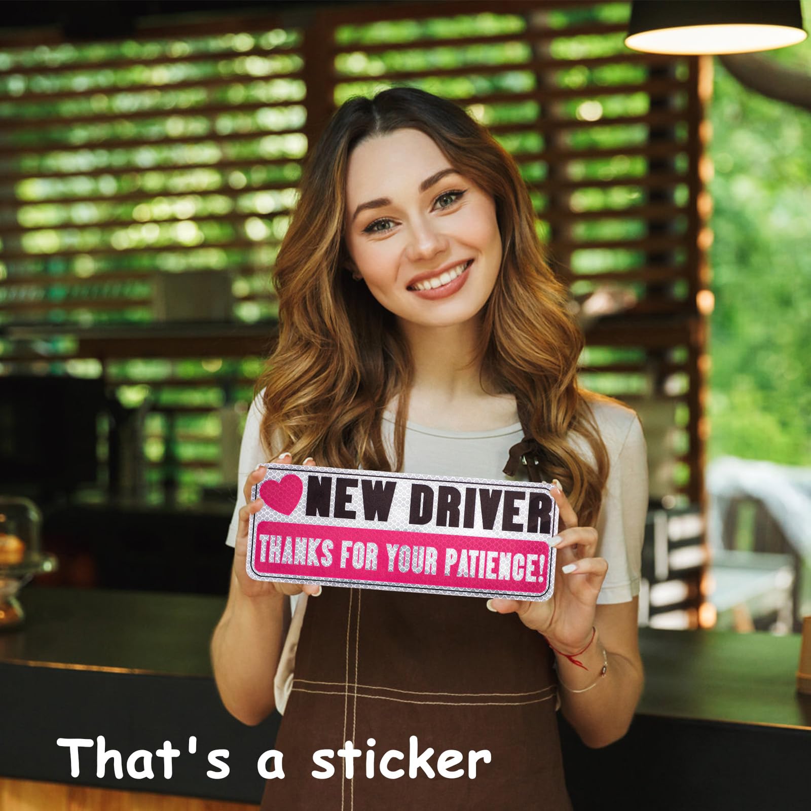 3pcs Reflective New Driver Stickers - Removable Bumper Decals for Novice Drivers | Car Exterior Accessories | Improve Road Safety for New Drivers | Perfect for Commuting, Driving Practice & Night Visibility