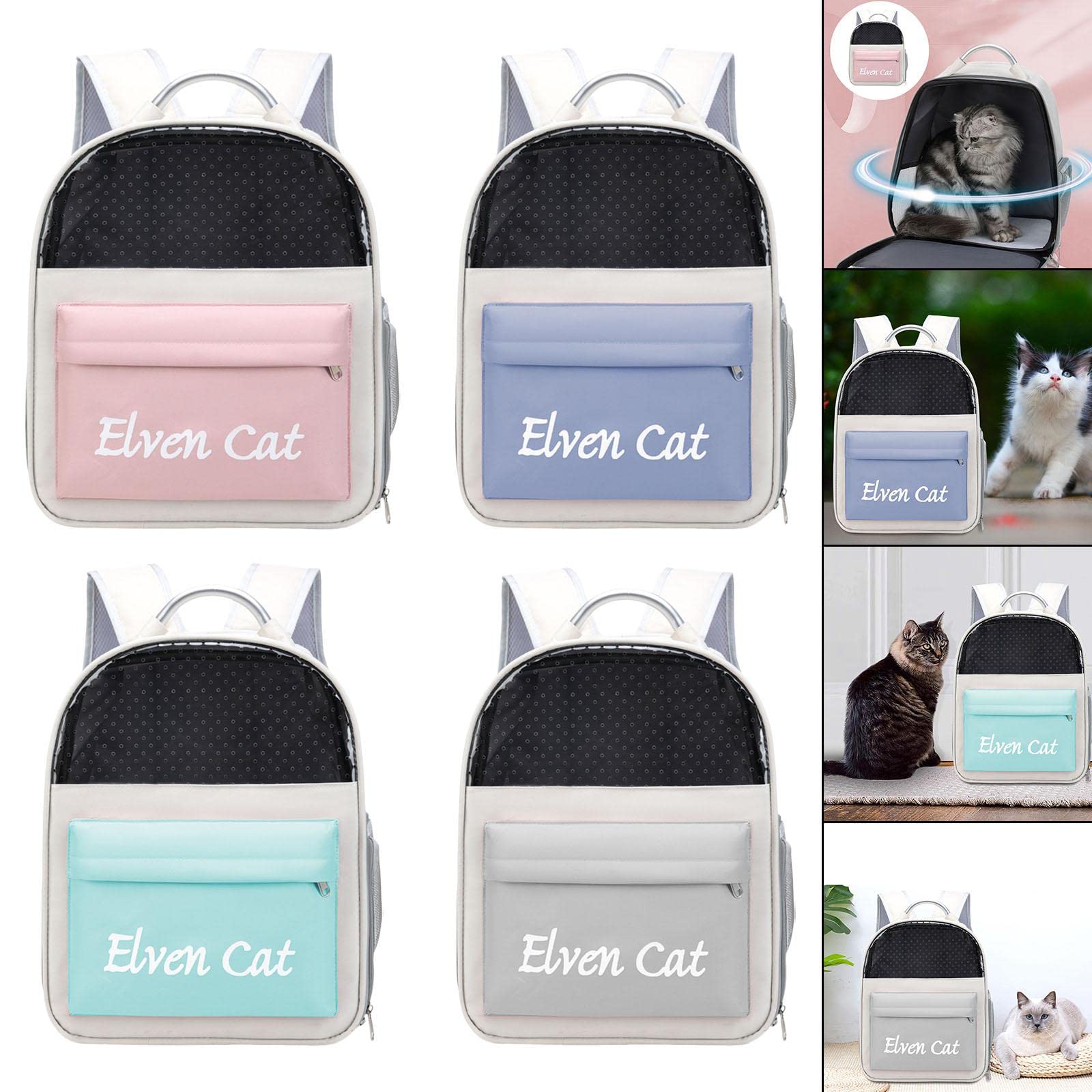 Enakshi Breathable Mesh Handbag for Small Dogs & Pets - Large Ventilated Travel Carrier, Hiking Tote in Pink | Pet Supplies, Dog Carrier for Outdoor Adventures & Daily Walks
