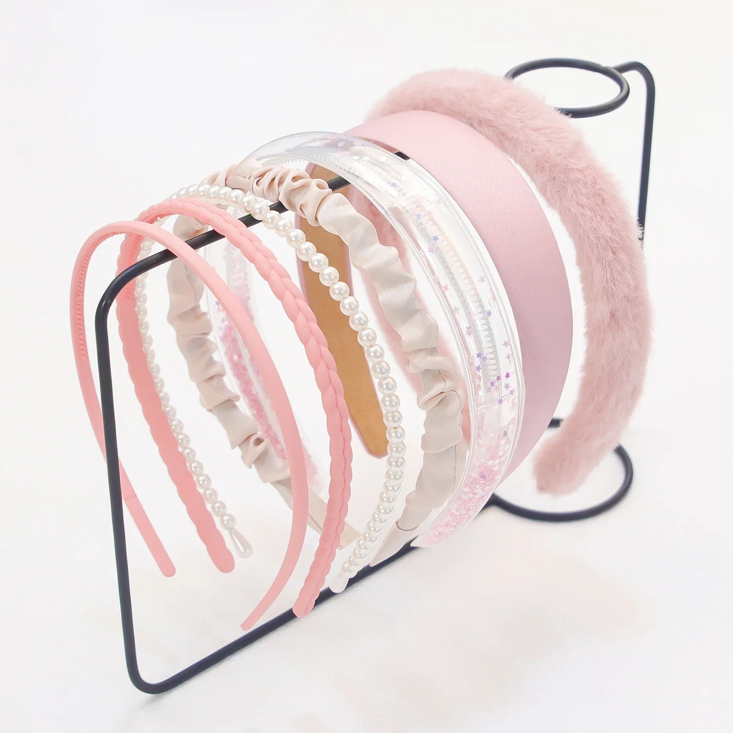 7 Pcs Pearl Headbands for Women - Elegant Hair Accessories for Weddings, Parties & Everyday Wear