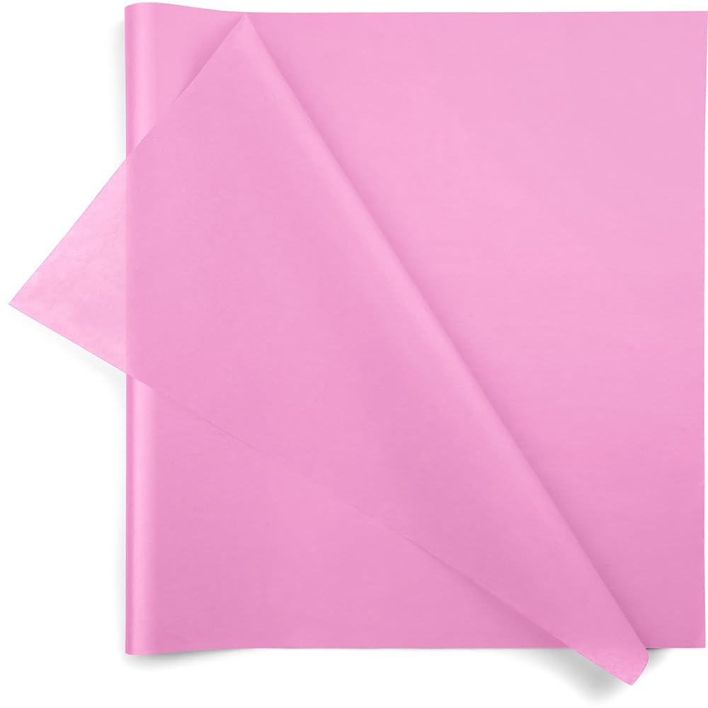 Premium Matte Raspberry Pink Tissue Paper - Bulk Pack of 480 Sheets (20