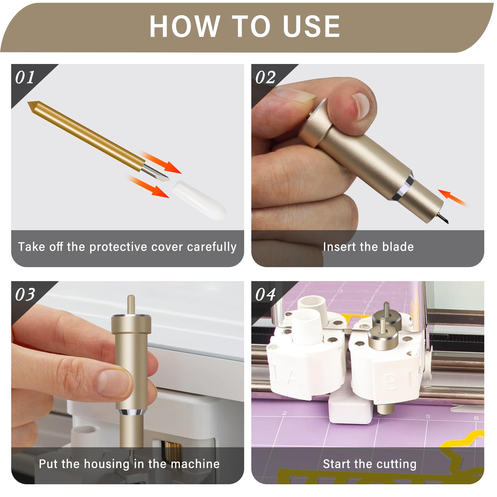 20 PCS Premium Fine Point Blades for Cricut Maker 3/Maker/Explore 3/Air 2/Air/One - 1.0mm Replacement Blades Compatible with Most Light Materials - Perfect for Vinyl, Cardstock, Paper Cutting and DIY Craft Projects