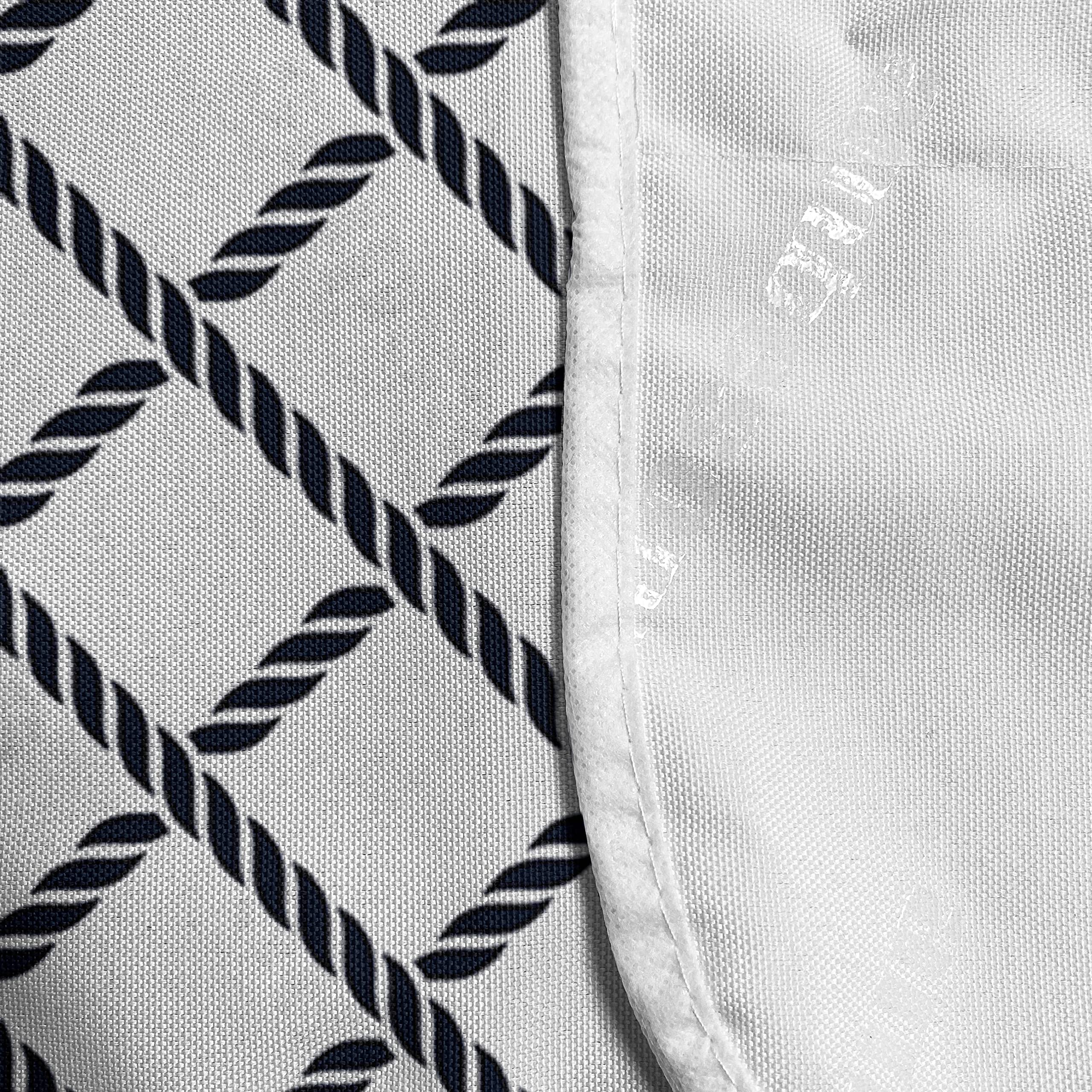 Ambesonne Geometric Microwave Oven Cover - Checkered Nautical Fishnet Design, Waterproof Kitchen Organizer with Pockets, 36