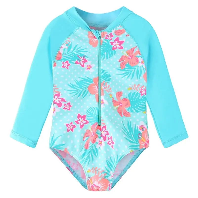 One Piece Girl Swimsuit for 0-6 Years Old | Cute Baby Swimwear for Toddlers & Kids - Perfect for Beach, Pool & Summer Water Play