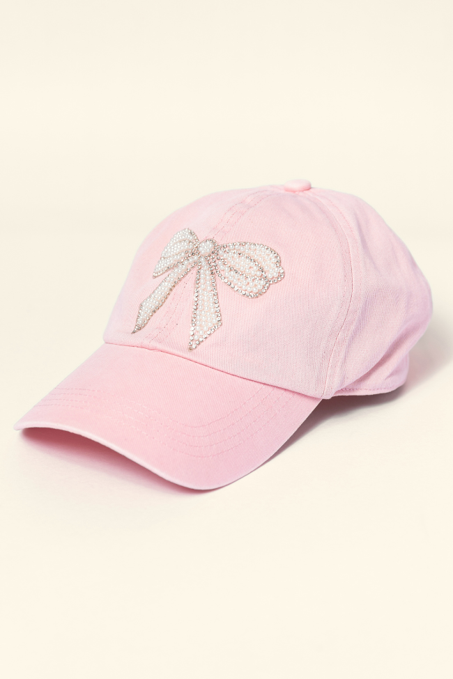 Pink Pearl Bow Hat for Women - Elegant Fashion Hair Accessory for Parties, Weddings & Special Occasions