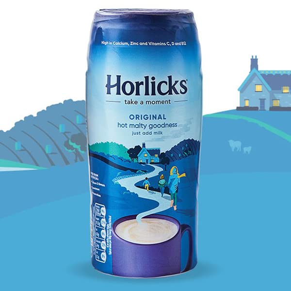 Horlicks Original Hot Malted Drink Powder - Rich in Calcium, Zinc & Vitamins C, D - Just Add Milk - 400g UK Import - Perfect for Bedtime Relaxation & Energy Boost