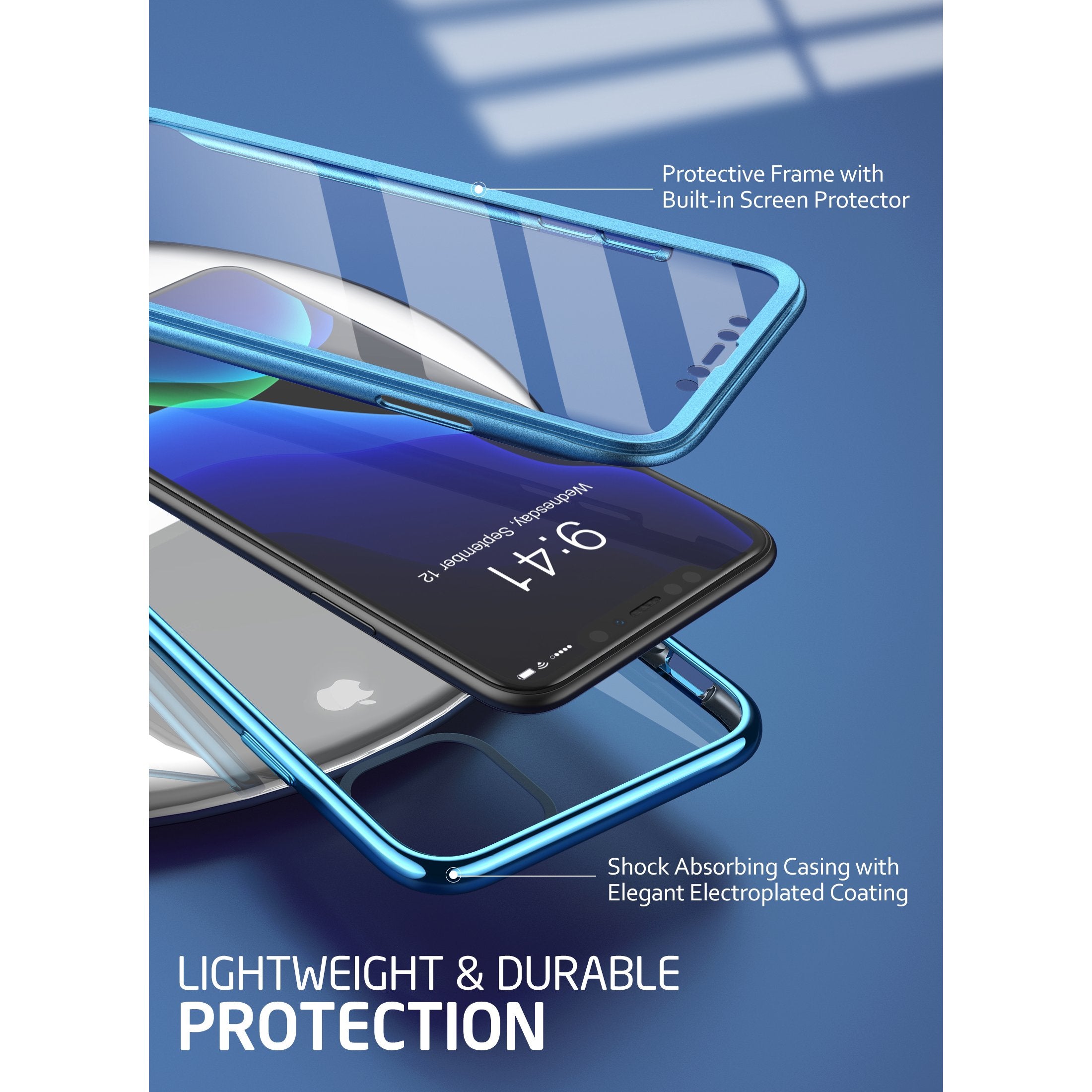 iPhone 11 Pro Max 6.5 Inch Shockproof Case - Unicorn Beetle Electro Blue Protective Cover | Perfect for Outdoor Activities, Travel & Daily Use