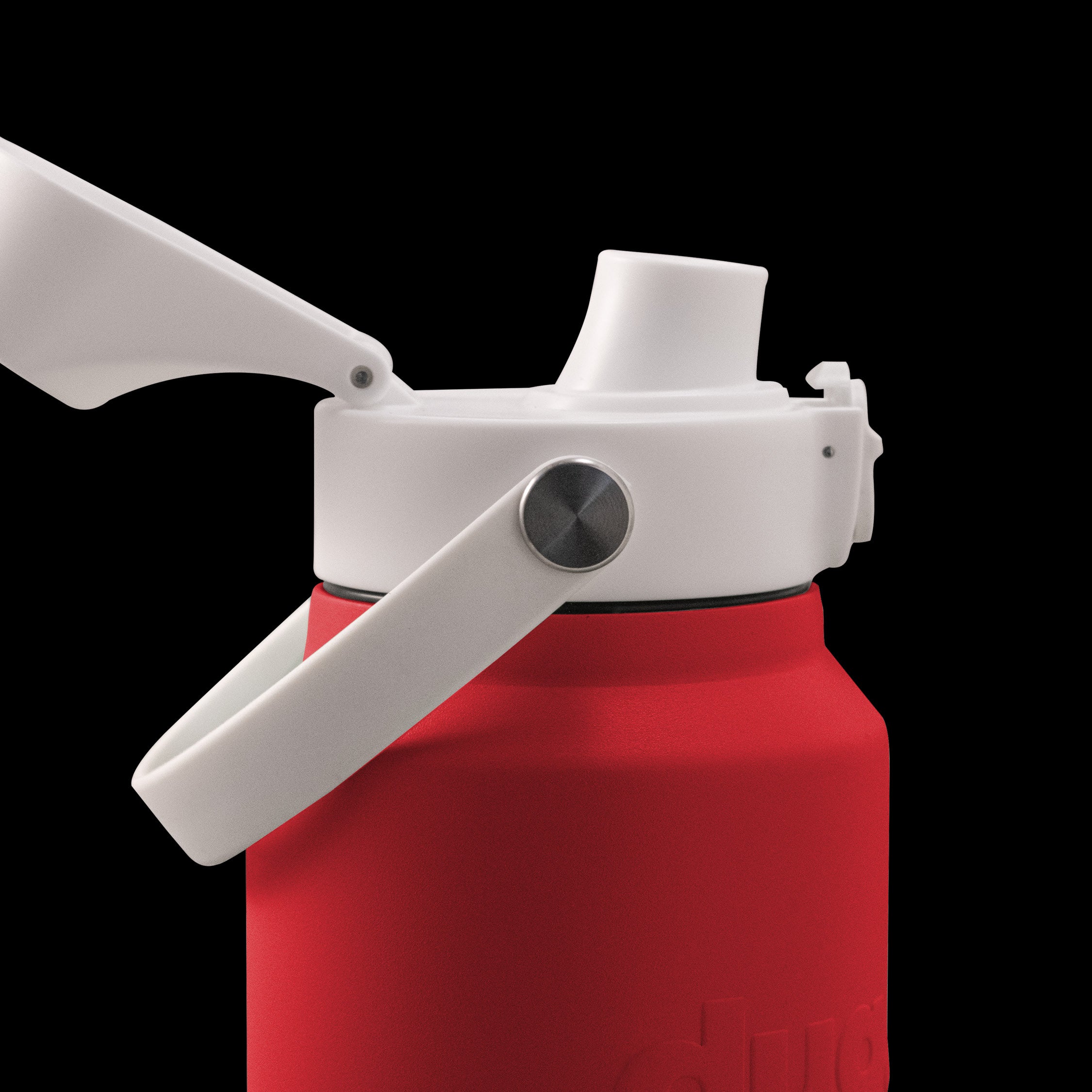 White Flip Top Lid Water Bottle - Leak-Proof & Straw-Free Design for Gym, Hiking, and Outdoor Activities