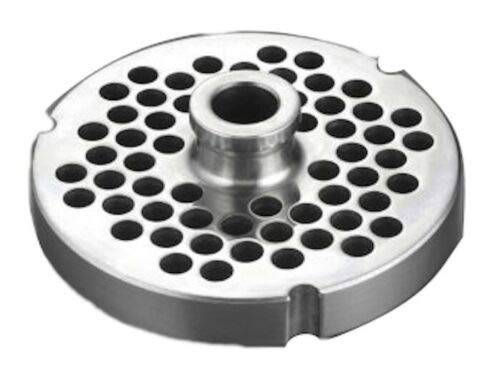 #52 Meat Grinder Plates with Hubs - Stainless Steel Grinding Discs for Commercial & Home Use - Choose Size (1/4