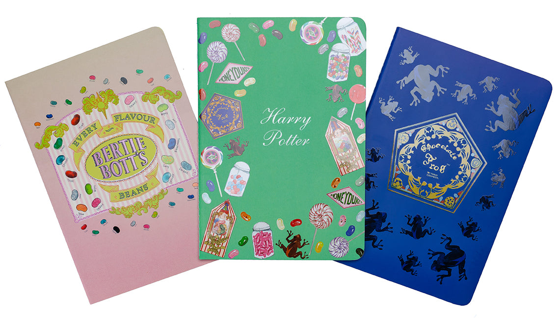 Harry Potter Honeydukes Planner Notebook Set of 3 - Wizarding World Inspired Academic Organizer for Students, Office & Gift Ideas - Perfect for School, Work & Collectible Merchandise