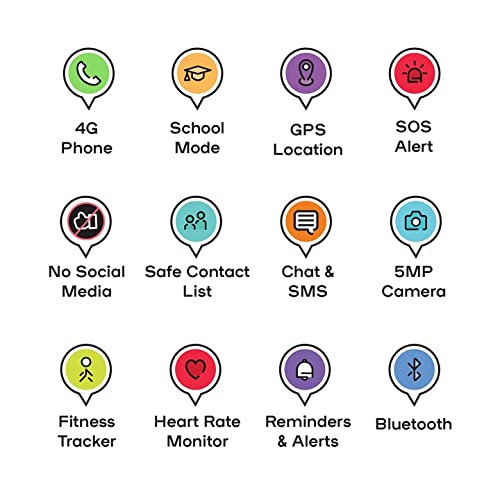 SPACETALK Adventurer 4G Kids Smartwatch with GPS & SOS - for School & Outdoor Safety
