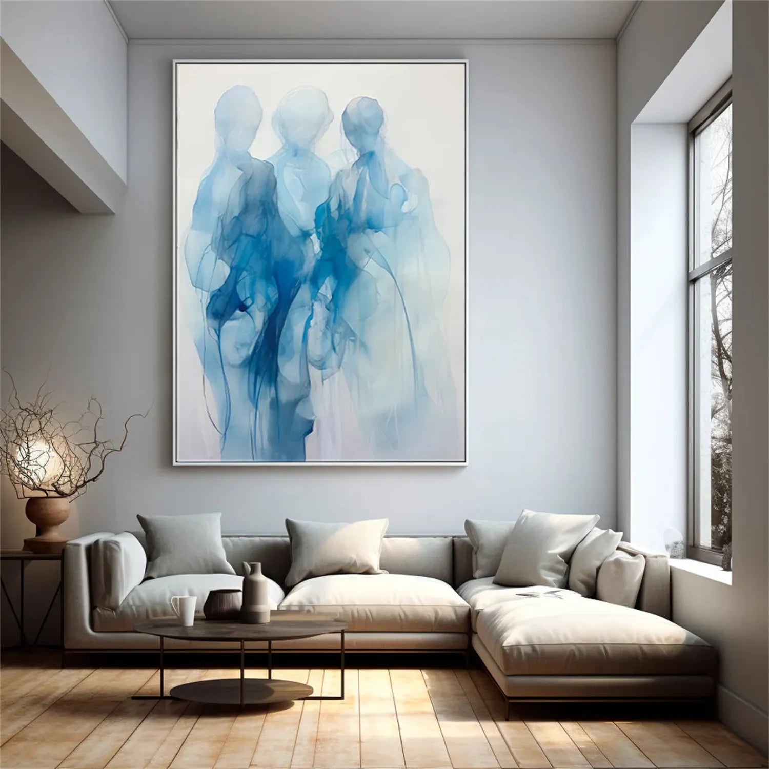 Abstract Painting #AB 160 - Modern Wall Art for Home & Office Decor - Perfect for Living Room, Bedroom, or Workspace