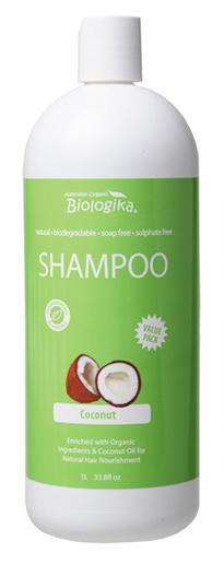 Biologika Coconut Shampoo for Dry & Damaged Hair - Natural Moisturizing & Nourishing Hair Care - Perfect for Daily Use & Salon Results at Home