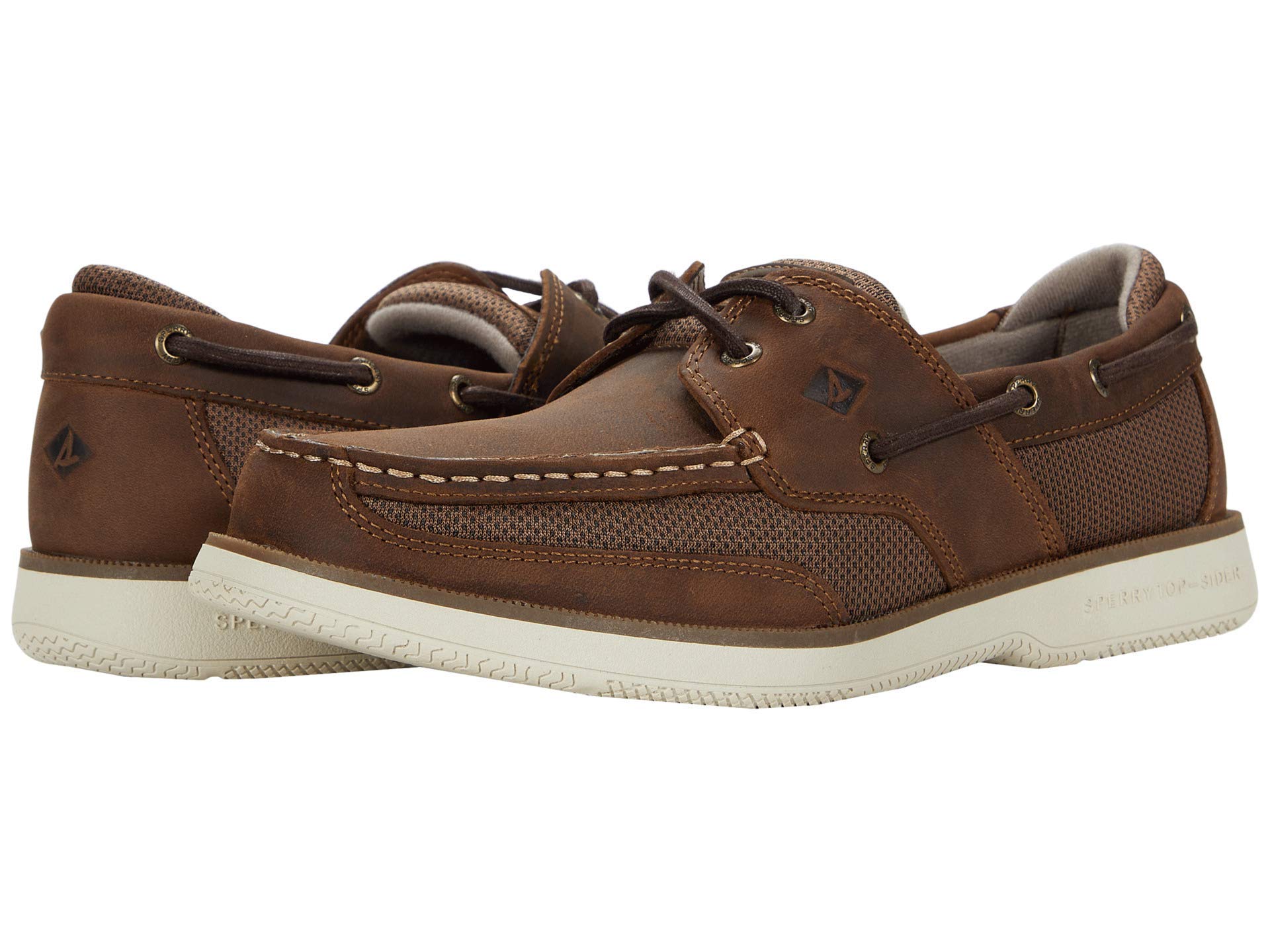 Sperry Men's Surveyor 2-Eye Boat Shoe - Classic Leather Deck Shoes for Men | Non-Slip Boat Shoes for Sailing, Casual Wear & Outdoor Activities