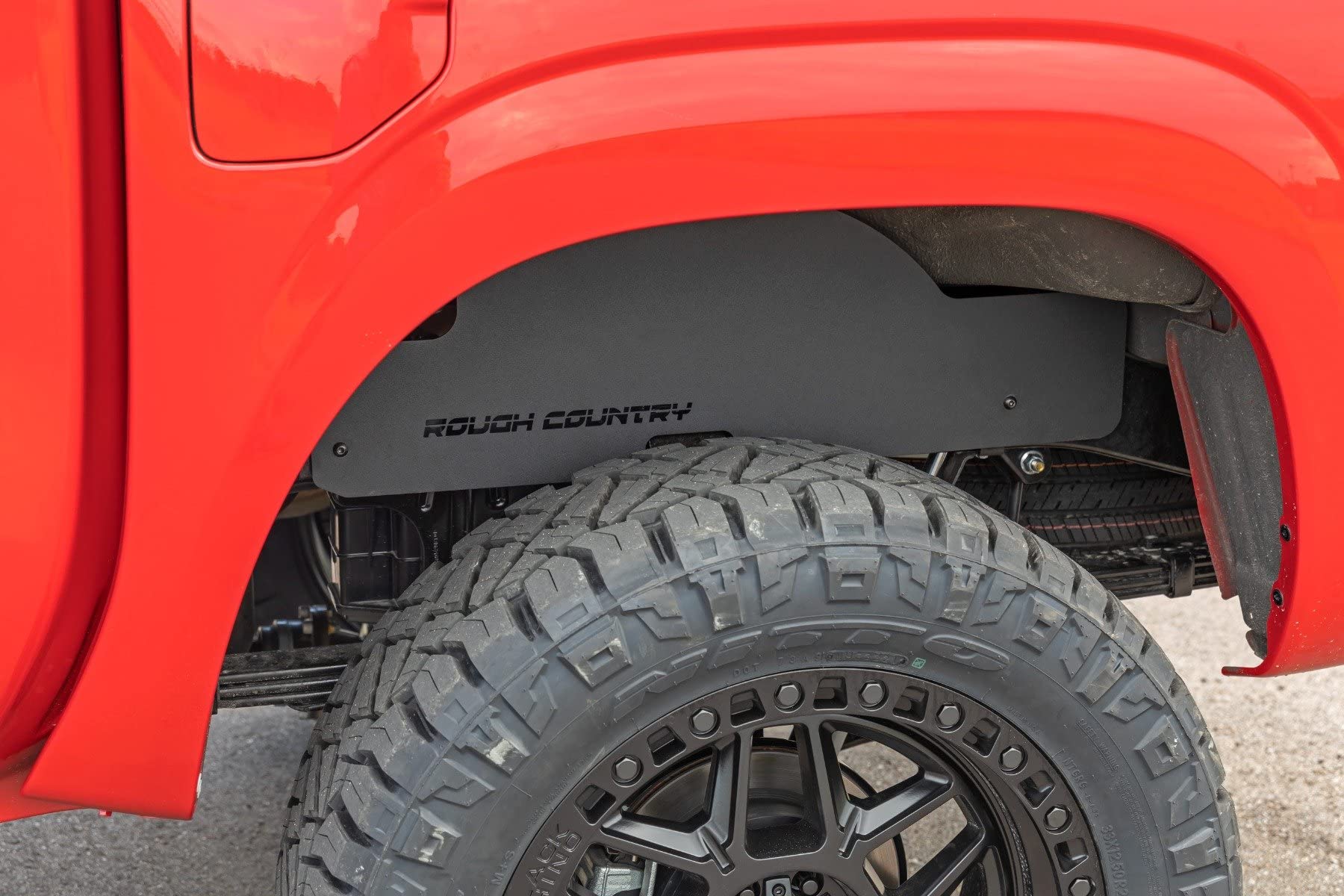 Rough Country Steel Rear Wheel Well Liners for 2022-2024 Nissan Frontier (Model 4301) | Durable Off-Road Protection & Mud Guards for Truck Adventures