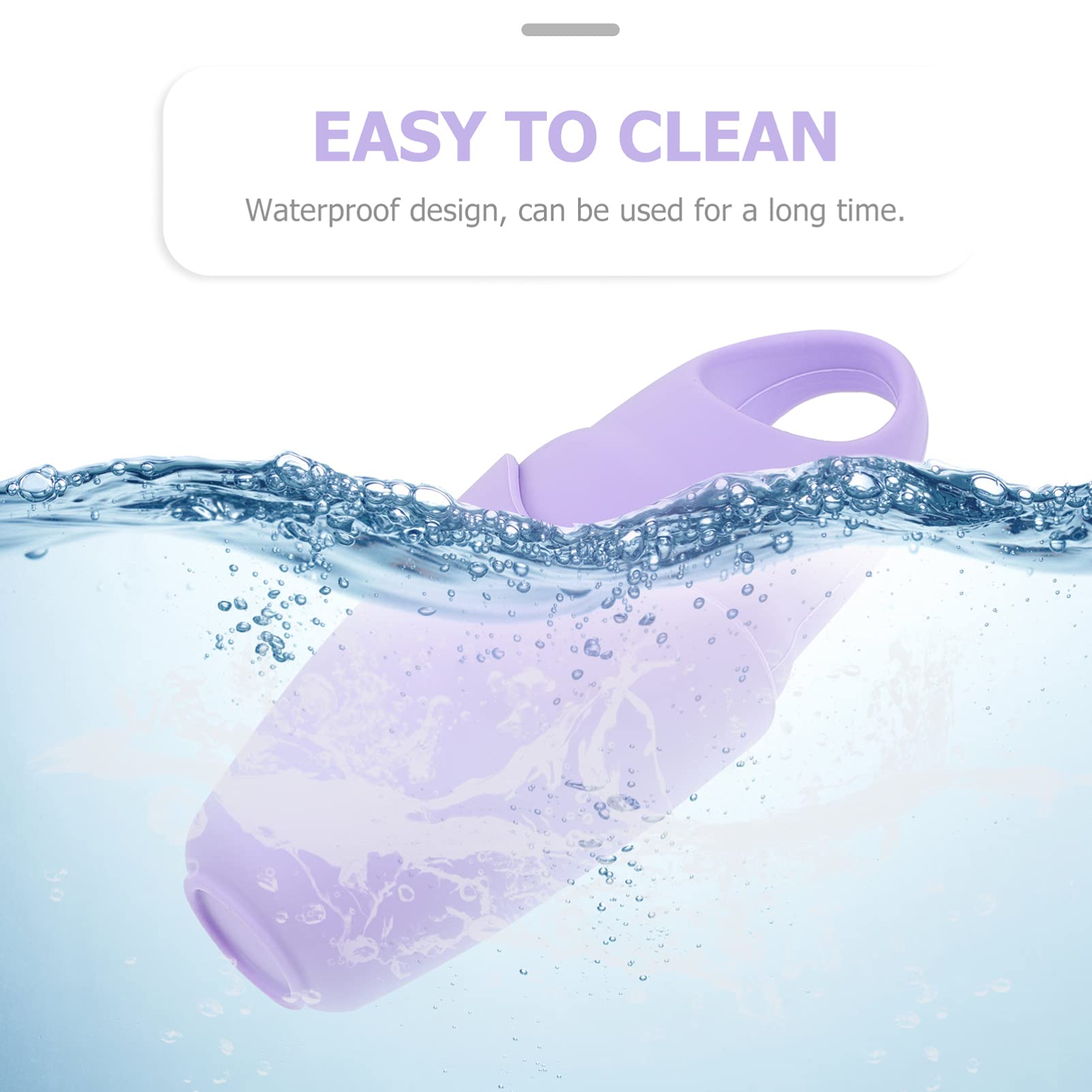 Beaupretty Ice Roller Cover for Face - Reusable Waterproof Facial Massage Tool for Skin Hydration & Glow (Purple) | Perfect for Morning Routine, Puffiness Relief & Post-Workout Skin Care