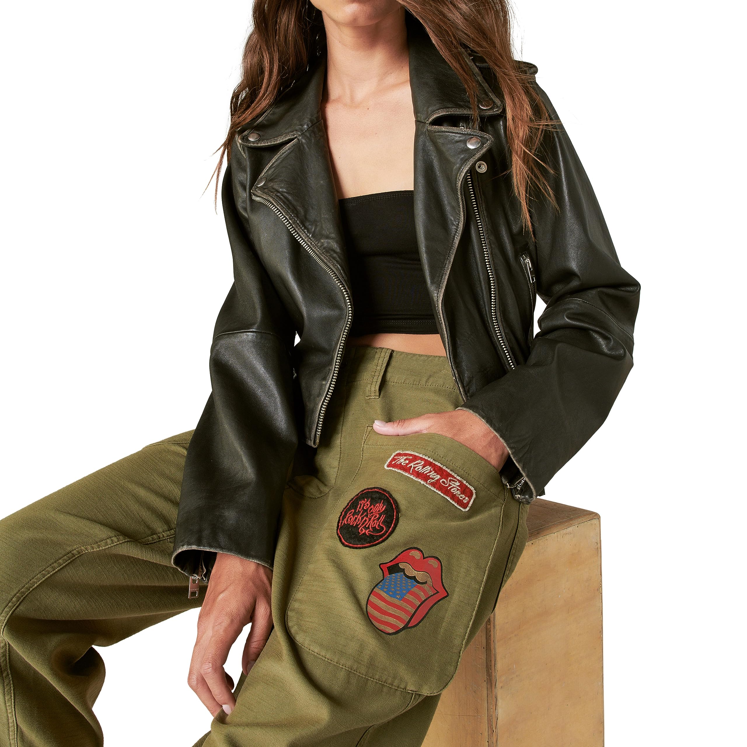 Lucky Brand Women's Rolling Stones Utility Pants - Stretch Comfort Fit Casual Trousers for Everyday Wear | Perfect for Work, Travel & Outdoor Activities