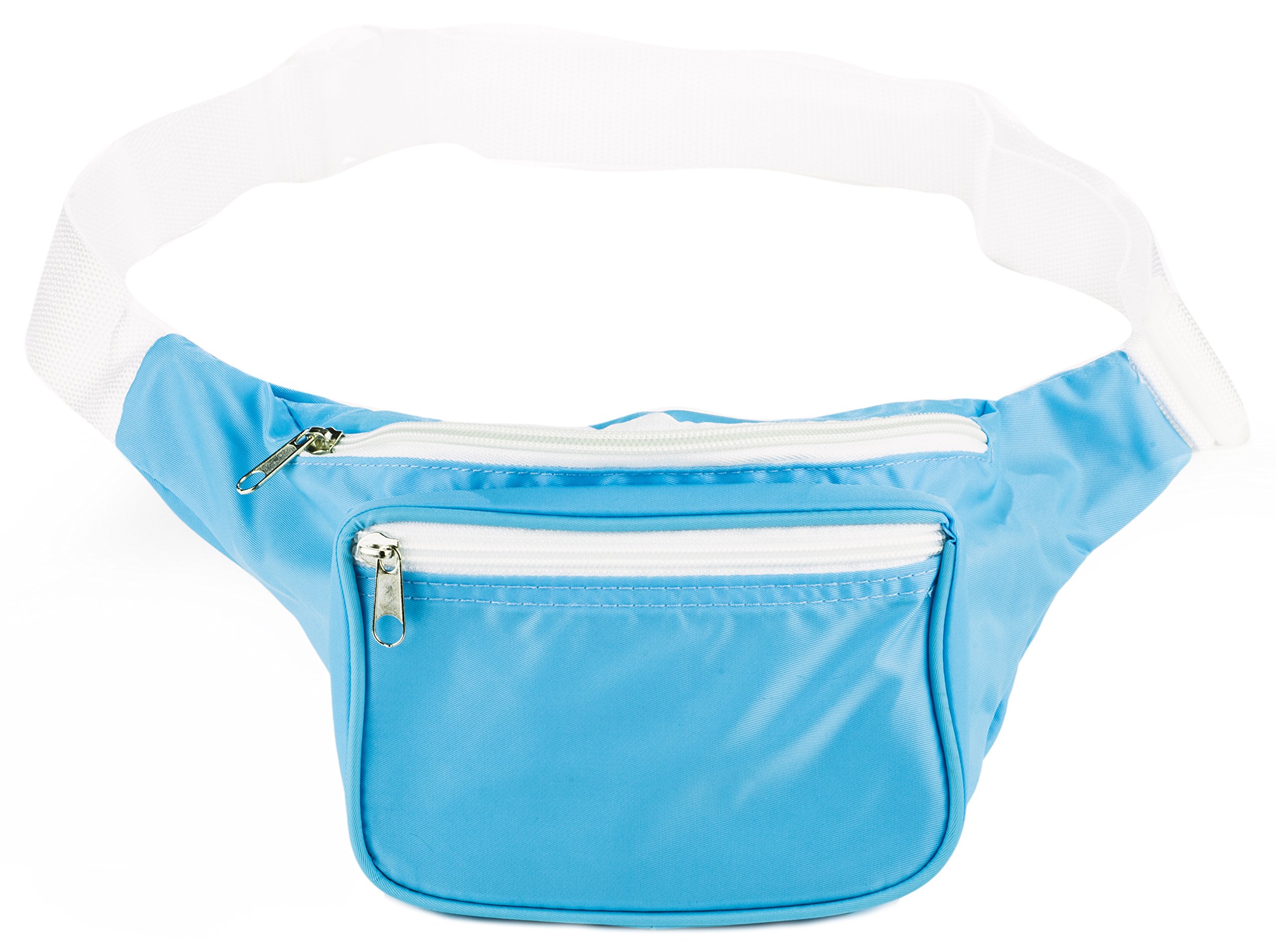 Premium Plain Fanny Pack for Men & Women - Light Blue Waist Bag | Perfect for Travel, Hiking, Running & Everyday Use