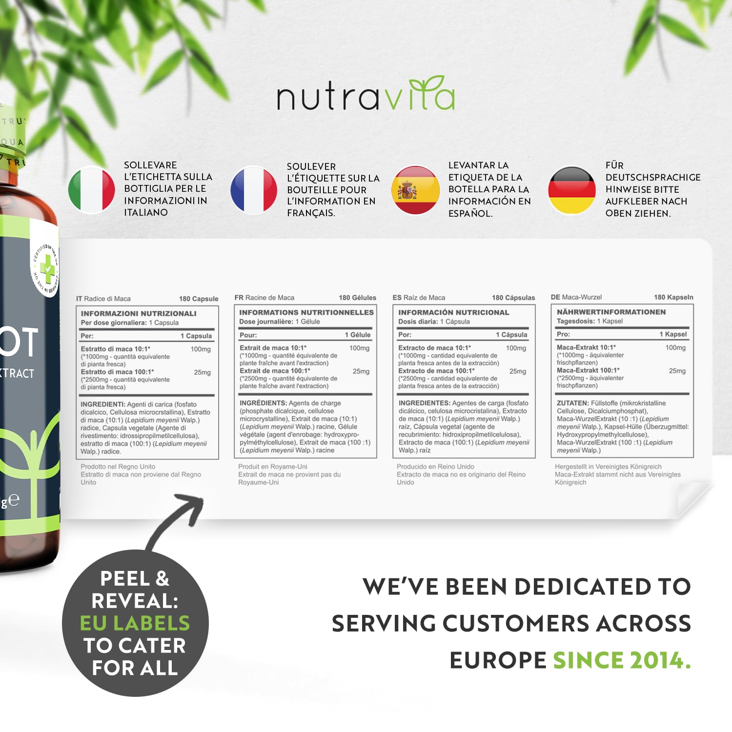 Nutravita Maca Root Capsules 3500mg – 180 Vegan Pills for Energy & Vitality – High Potency Maca Root Extract Supplement – 6 Month Supply – Made in UK – Supports Stamina, Hormone Balance & Stress Relief – Perfect for Athletes, Busy Professionals & Menopause Support