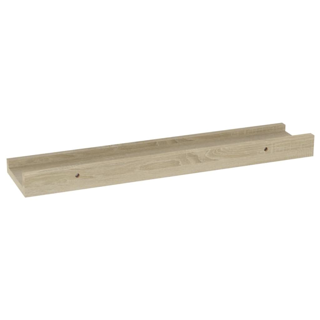 2-Pack Floating Wall Shelves - Sonoma Oak 15.7