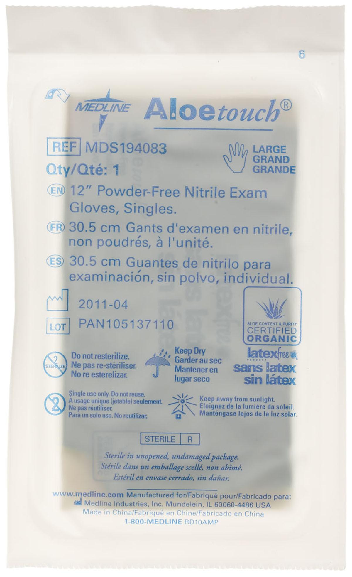 Aloetouch 12 Powder-Free Nitrile Exam Gloves - Latex-Free, Disposable Medical Gloves for Healthcare, Food Handling & Tattoo Artists (100 Count) - Ideal for Doctors, Nurses, Salon & Tattoo Professionals