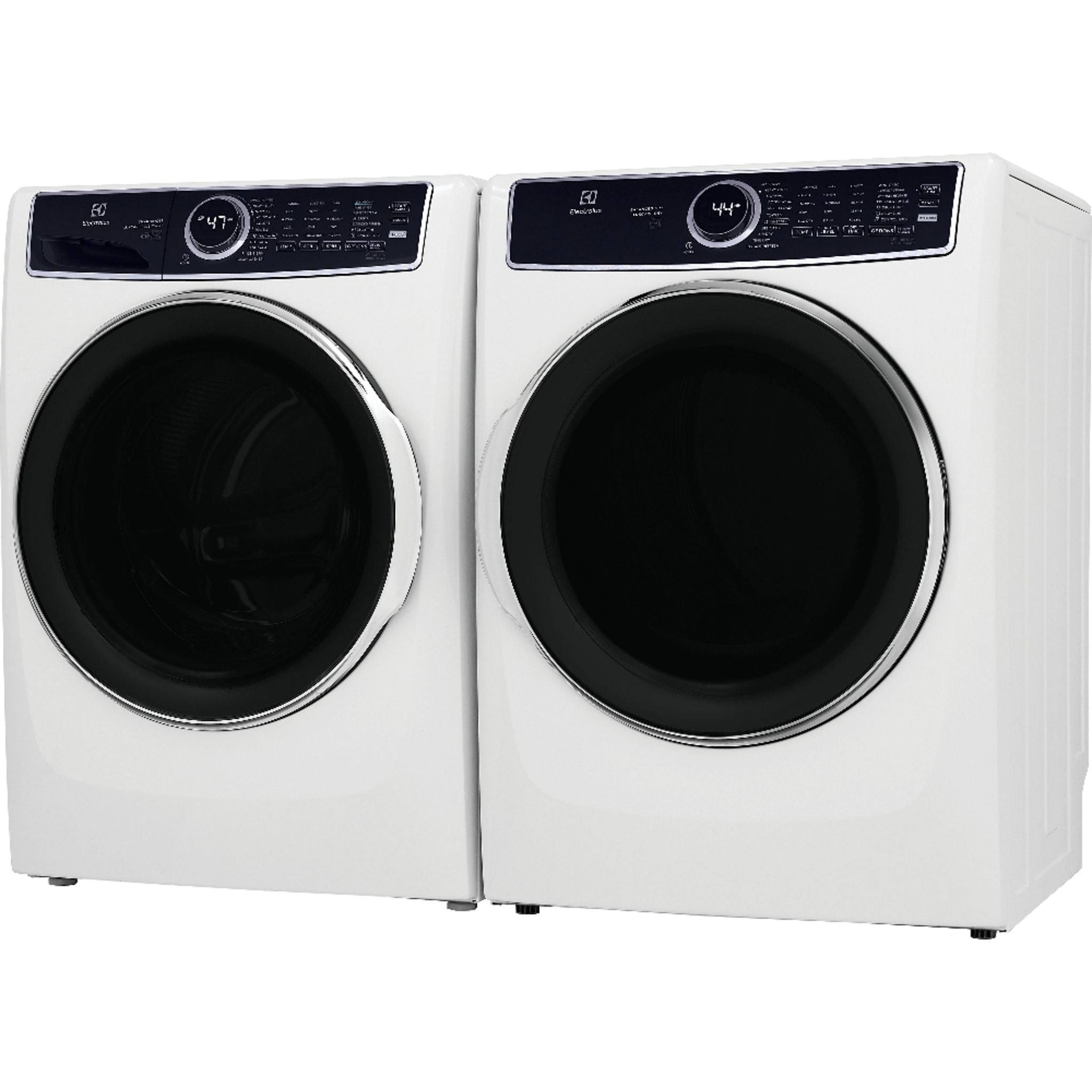 Electrolux ELFW7637AW & ELFE763CAW White Front Load Washer and Dryer Set - Perfect for Laundry Rooms, Apartments, and Energy-Efficient Homes