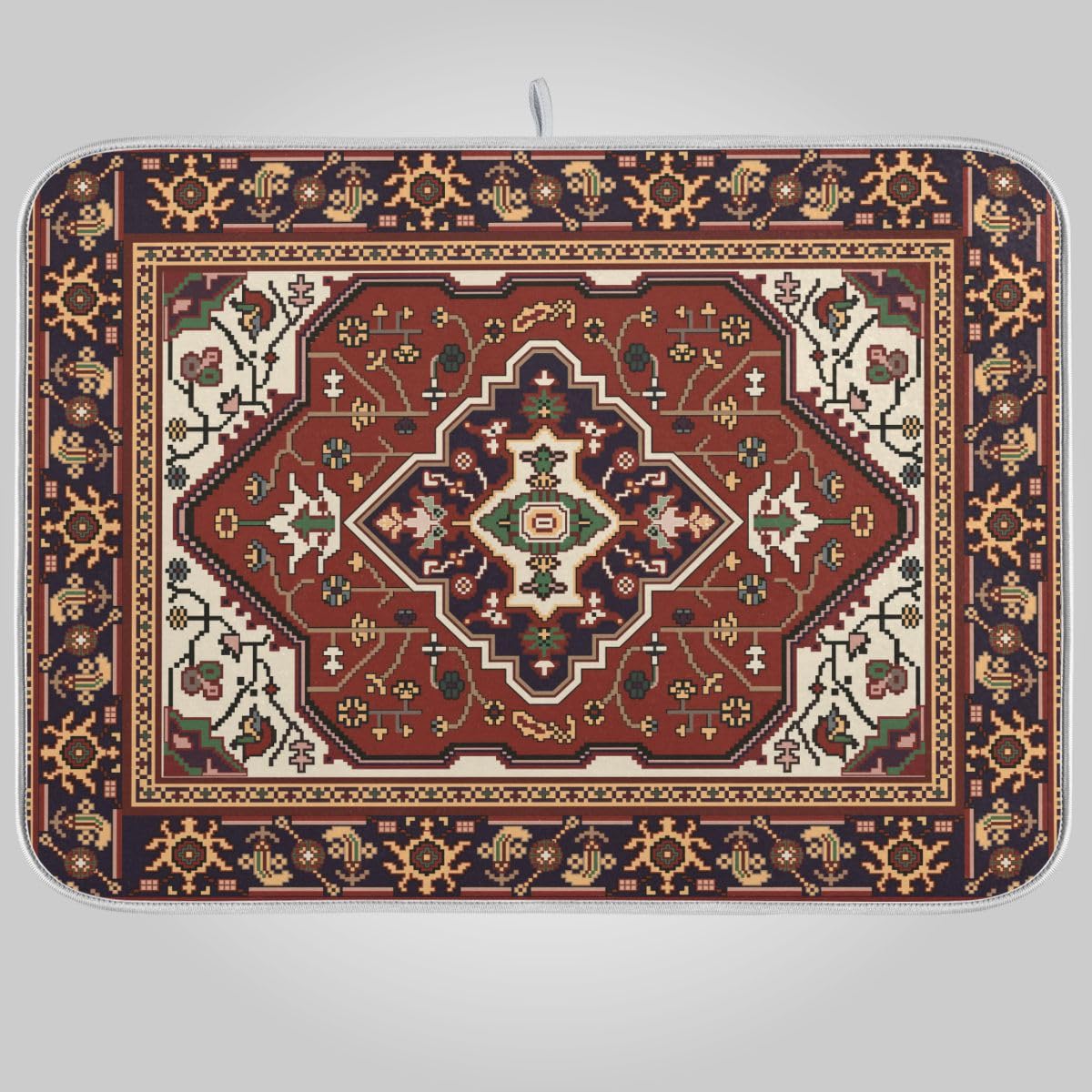 Persian Tribal Texture Dish Drying Mat 18