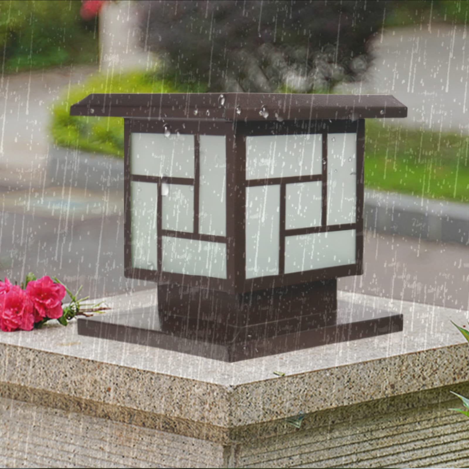 6W Solar Post Cap Lights - Waterproof IP65 Solar Fence Post Lights for 11x11 Inch or Larger Wooden Posts, White Light - Perfect for Deck, Patio, Garden & Pathway Lighting