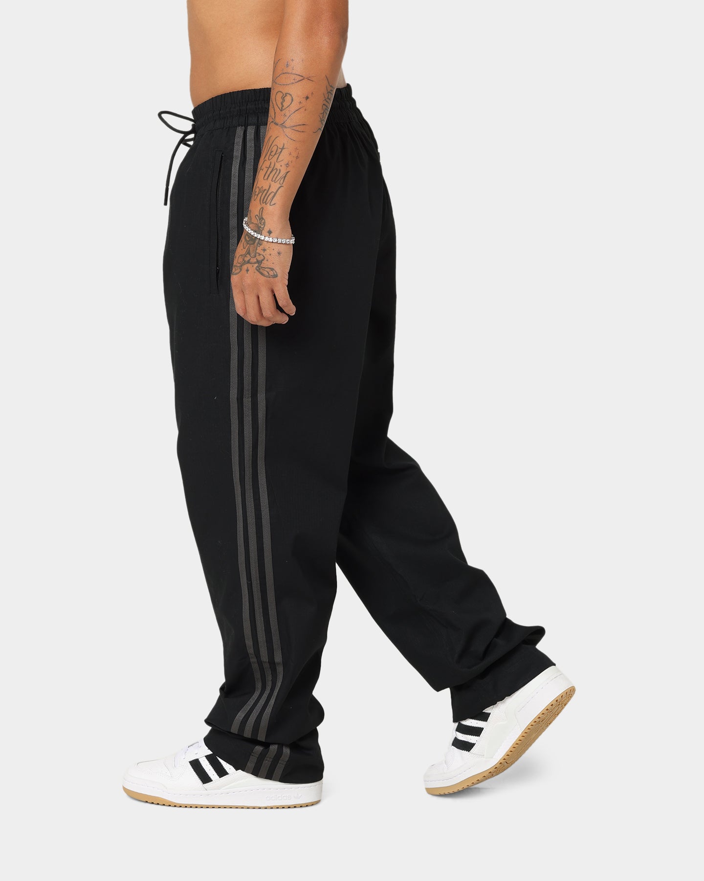 Adidas Originals Relaxed Fit Work Pants for Men - Comfortable Black Casual Office Pants for Business & Everyday Wear