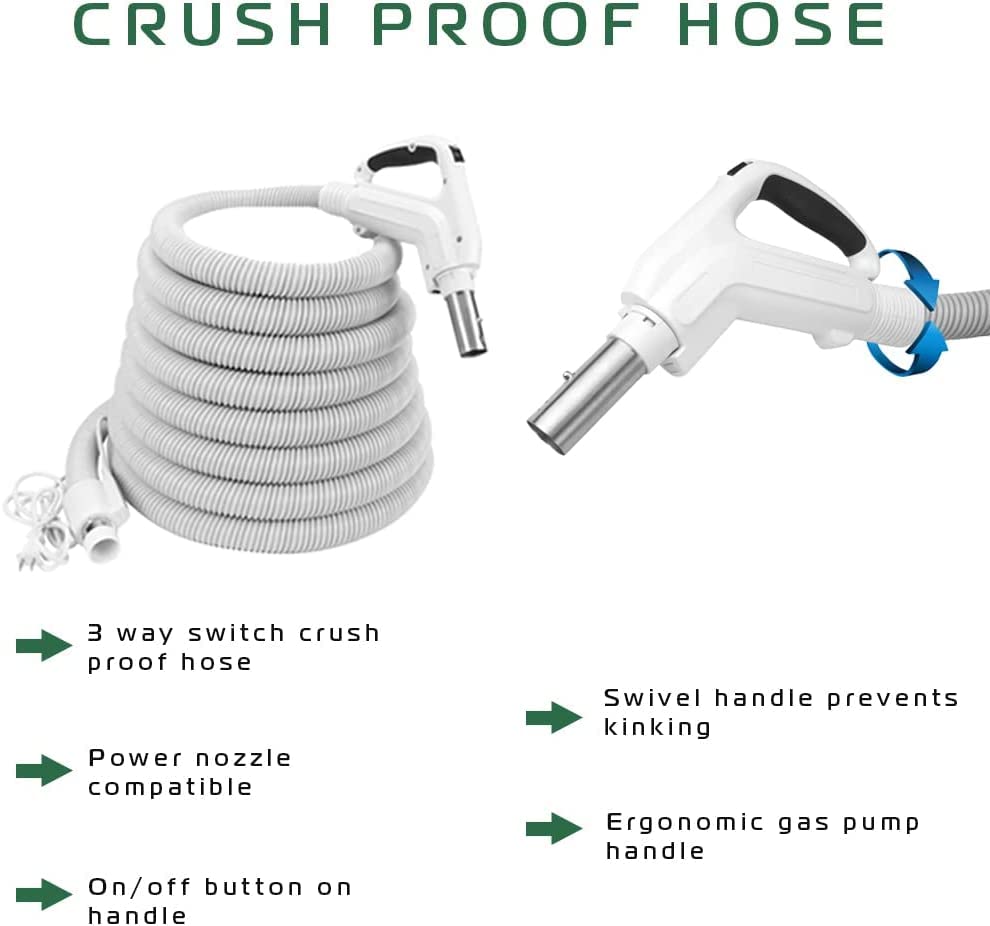 Lindhaus Central Vacuum Accessory Kit - Compatible with Beam, Electrolux, Canavac, Kenmore, DuoVac & Hoover | Premium Central Vacuum System Parts | Perfect for Home Cleaning & Maintenance
