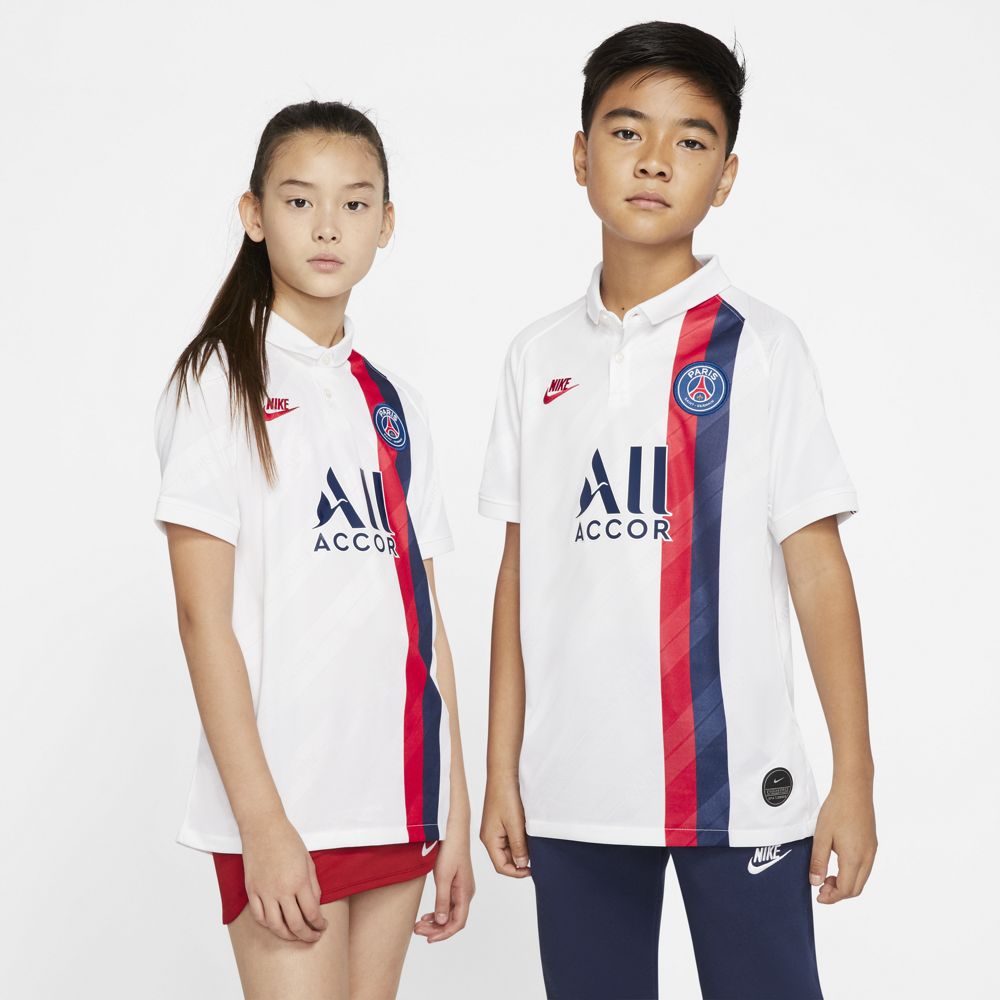Nike Paris Saint Germain 2019/20 Stadium Third Big Kids' Soccer Jersey - Authentic PSG Away Football Shirt for Youth - Perfect for Matchdays, Training & Fan Support