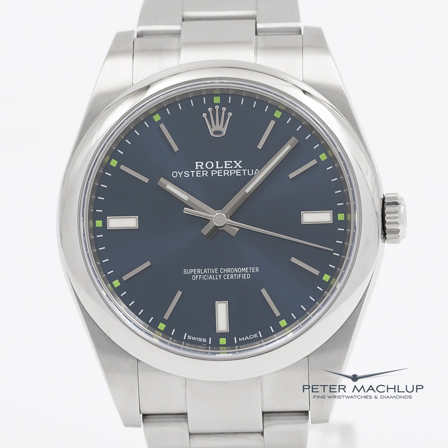 Rolex Oyster Perpetual 39mm Stainless Steel Watch 2019 Model - Luxury Automatic Timepiece for Men, Perfect for Business, Formal Events & Everyday Wear