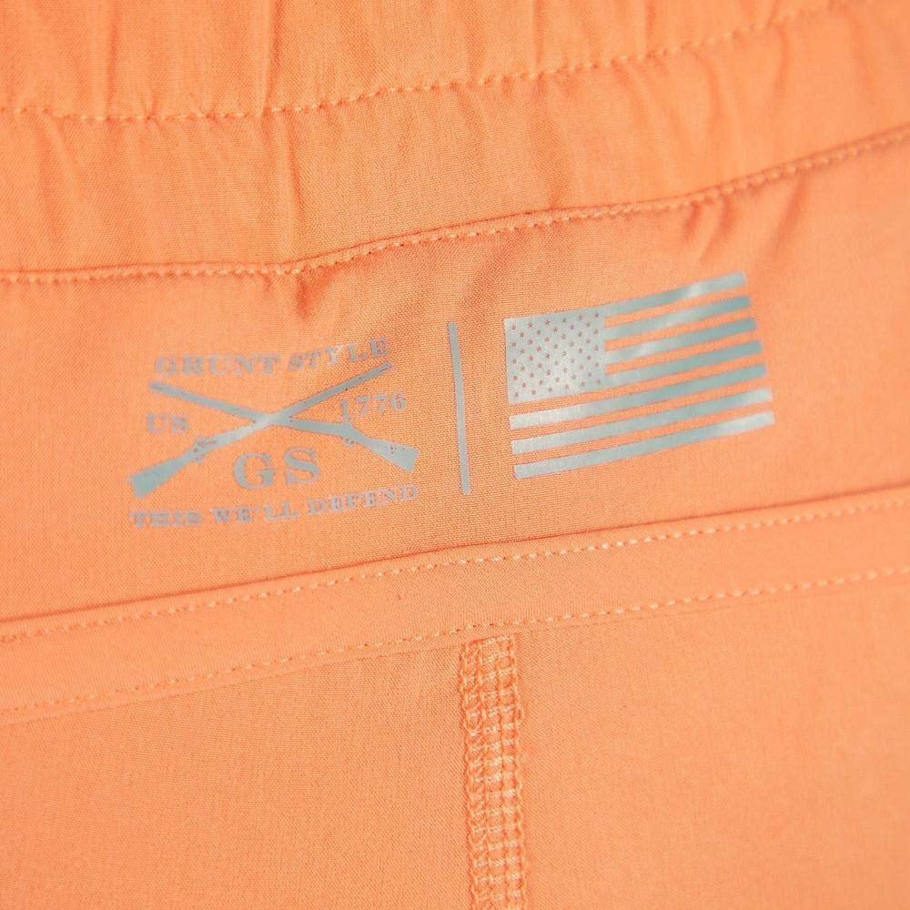 Women's High Waist Agility Workout Shorts - Apricot Crush Color for Yoga, Running & Gym Training