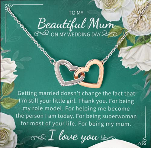 Elegant Mother of the Bride Necklace Gift - 925 Sterling Silver Jewelry for Wedding Ceremony | Perfect Daughter to Mother Present | Special Occasion Keepsake for Bridal Shower & Anniversary